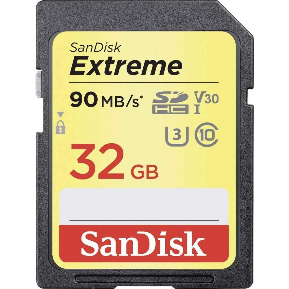 Tarjeta de Memoria SanDisk 32GB Extreme SDHC UHS-I 90MB/s