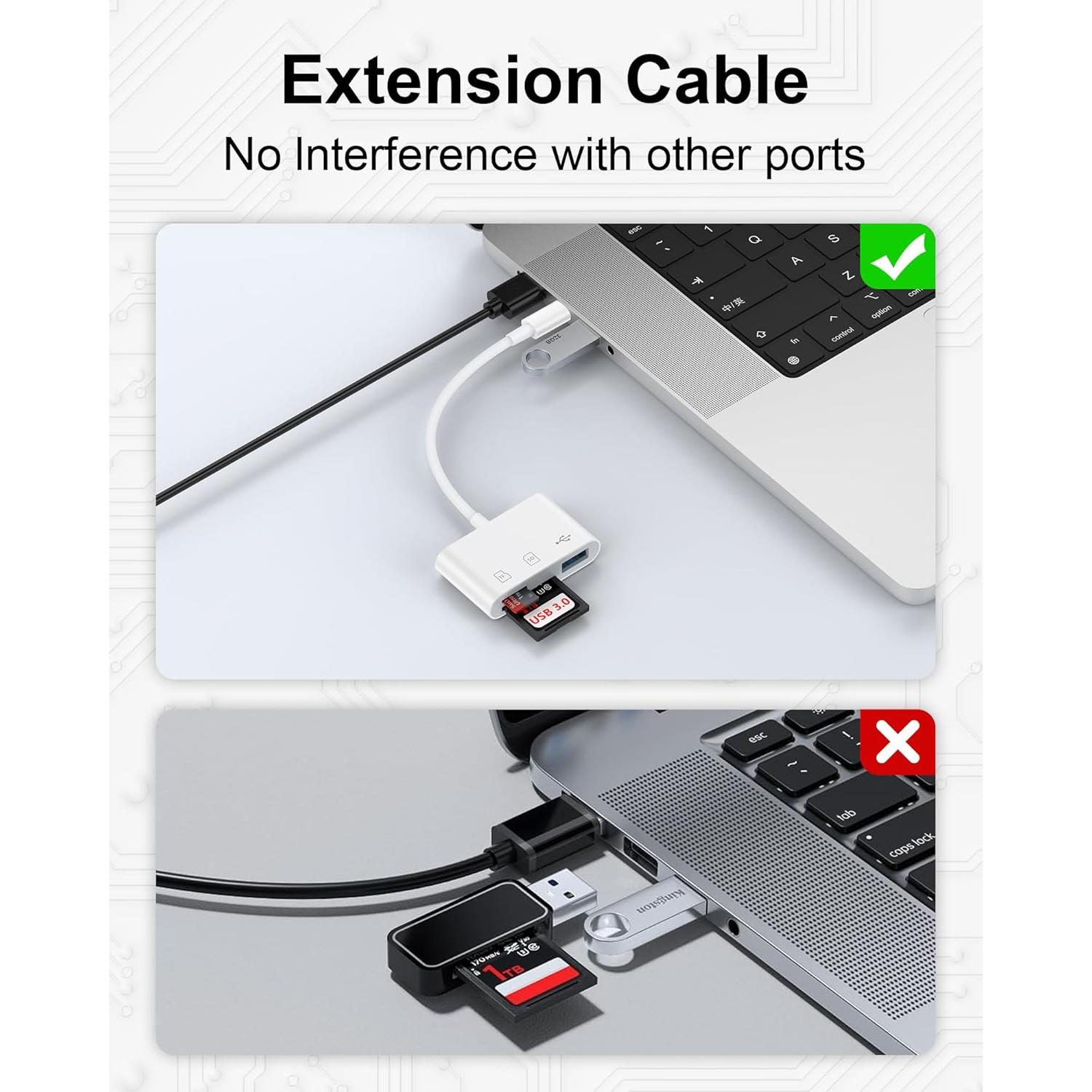 Lector de Tarjetas SD USB-C AILKIN para iPhone 16/15 y iPad