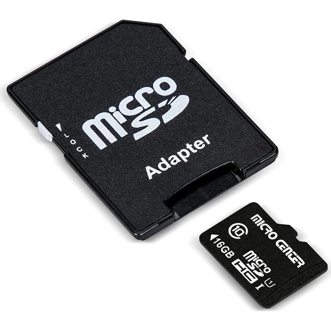 Micro Center 16GB Tarjeta MicroSDHC Clase 10 con Adaptador - 10 Paquete