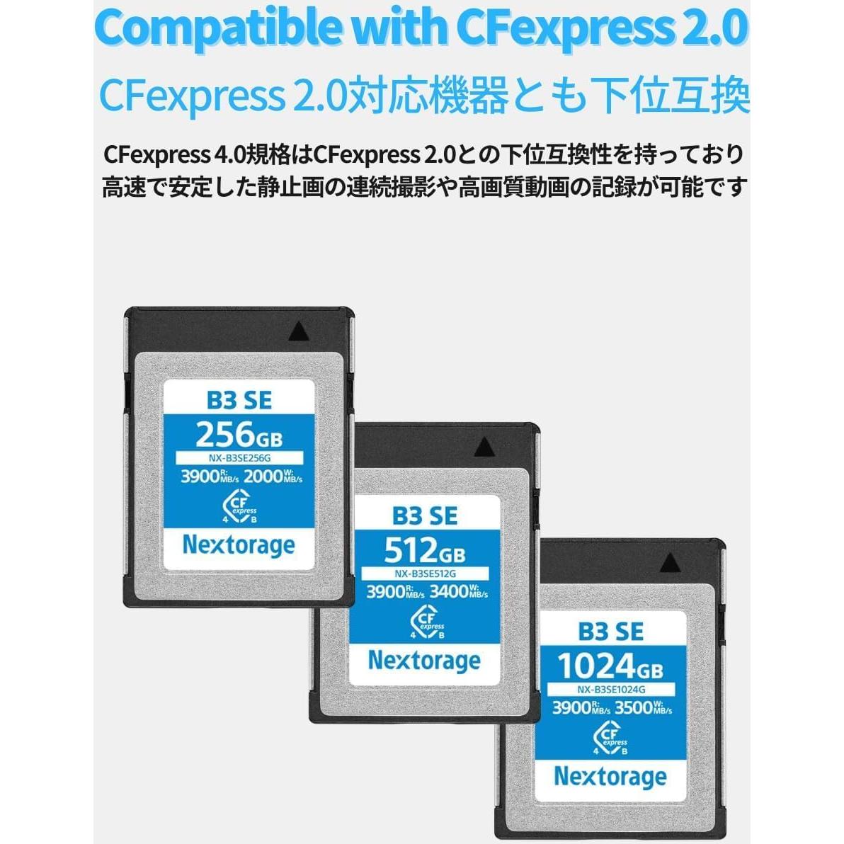 Tarjeta de Memoria CFexpress Tipo B Nextorage 1024GB 3900MB/s