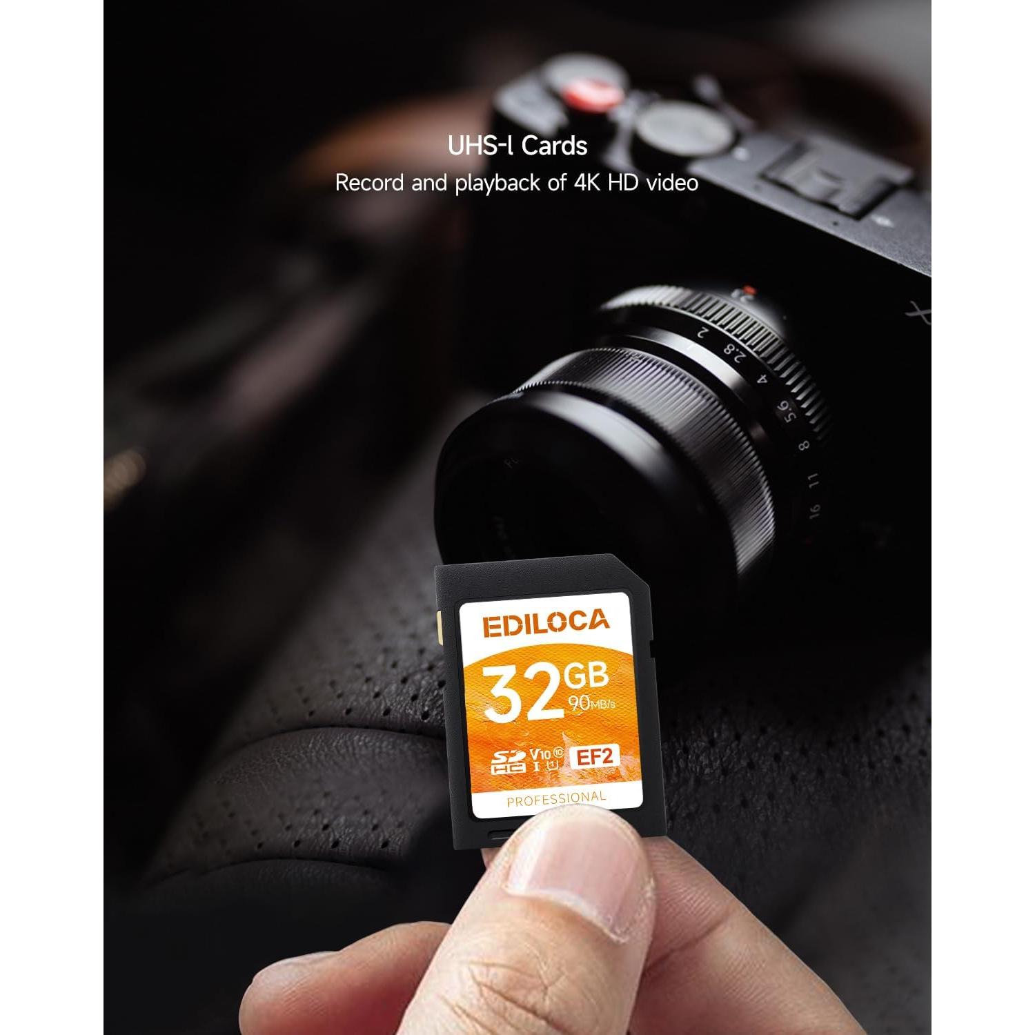 Tarjeta SD UHS-I 32GB PHISON EF2 Velocidad 100MB/s