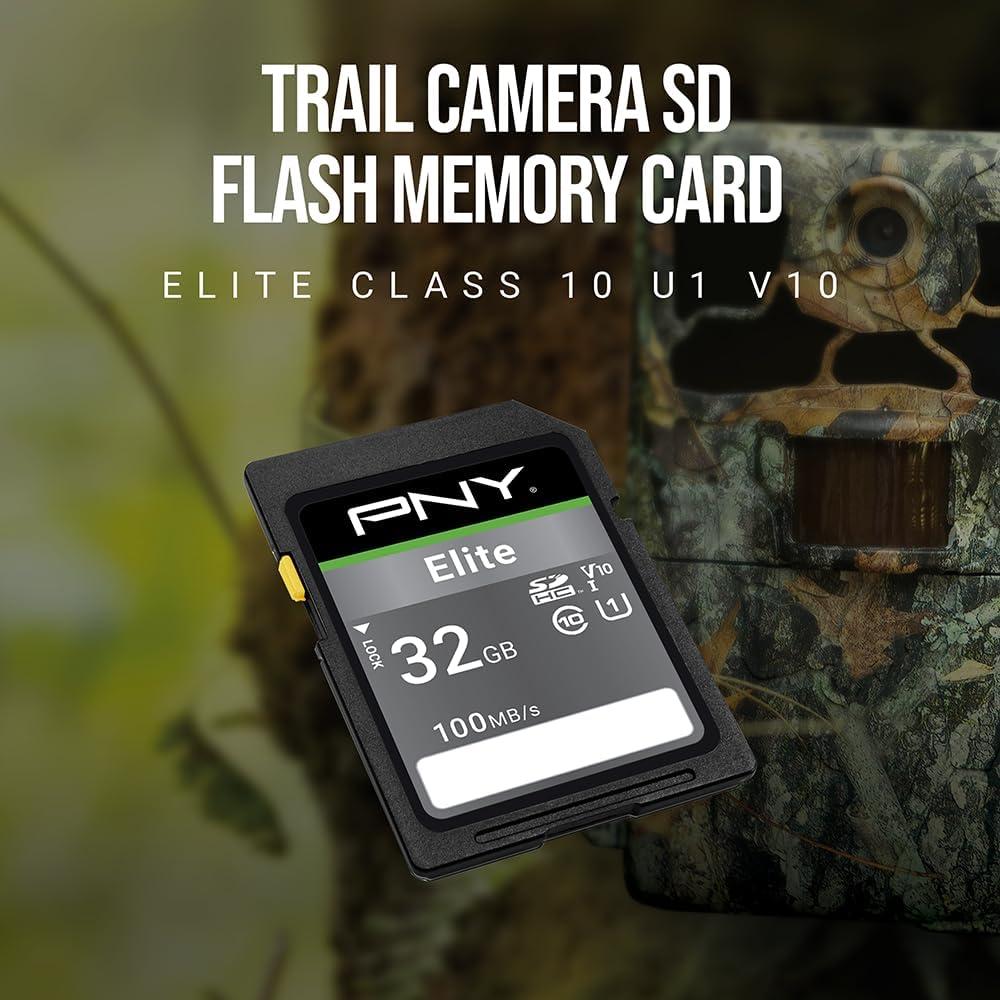 Tarjeta de Memoria PNY 32GB Elite Clase 10 U1 V10 SDHC - Paquete de 10