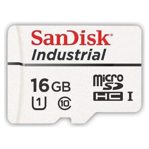 Tarjeta MicroSD SanDisk 16GB Industrial MLC Clase 10