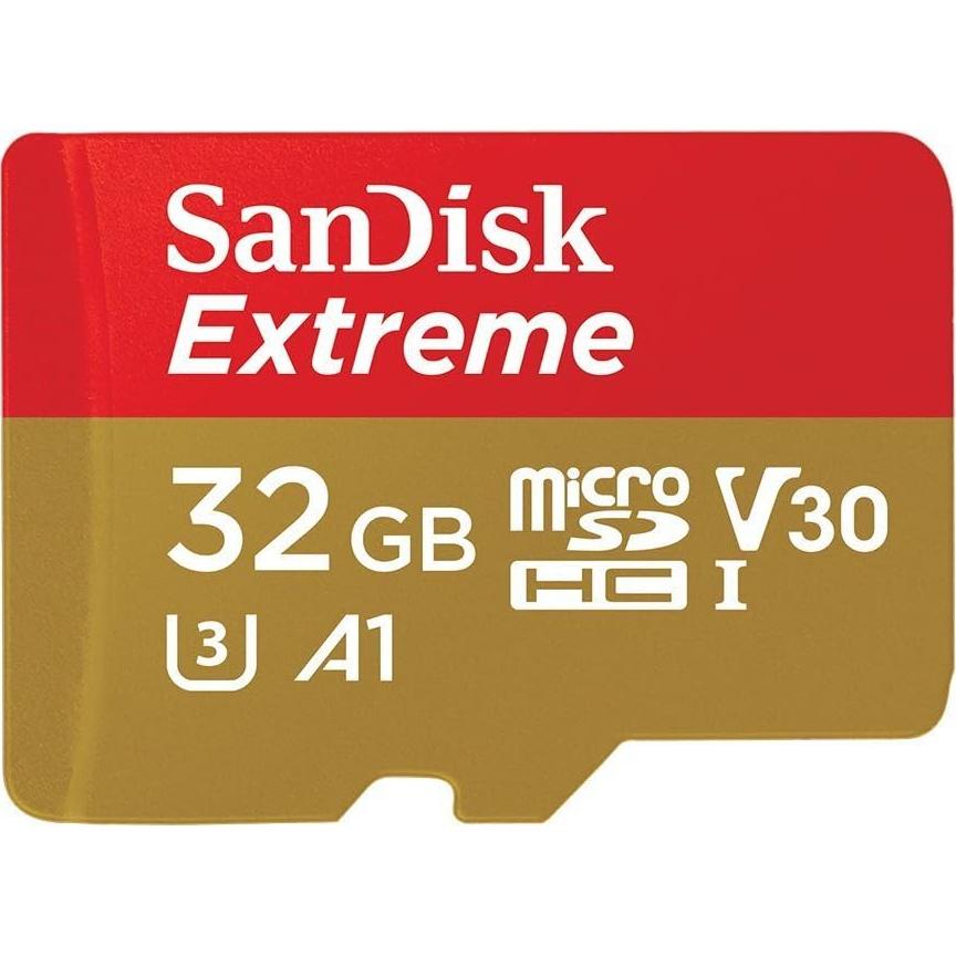 SanDisk 32GB Micro SDHC Extreme U3 V30 4K - 2 Paquete con Lector
