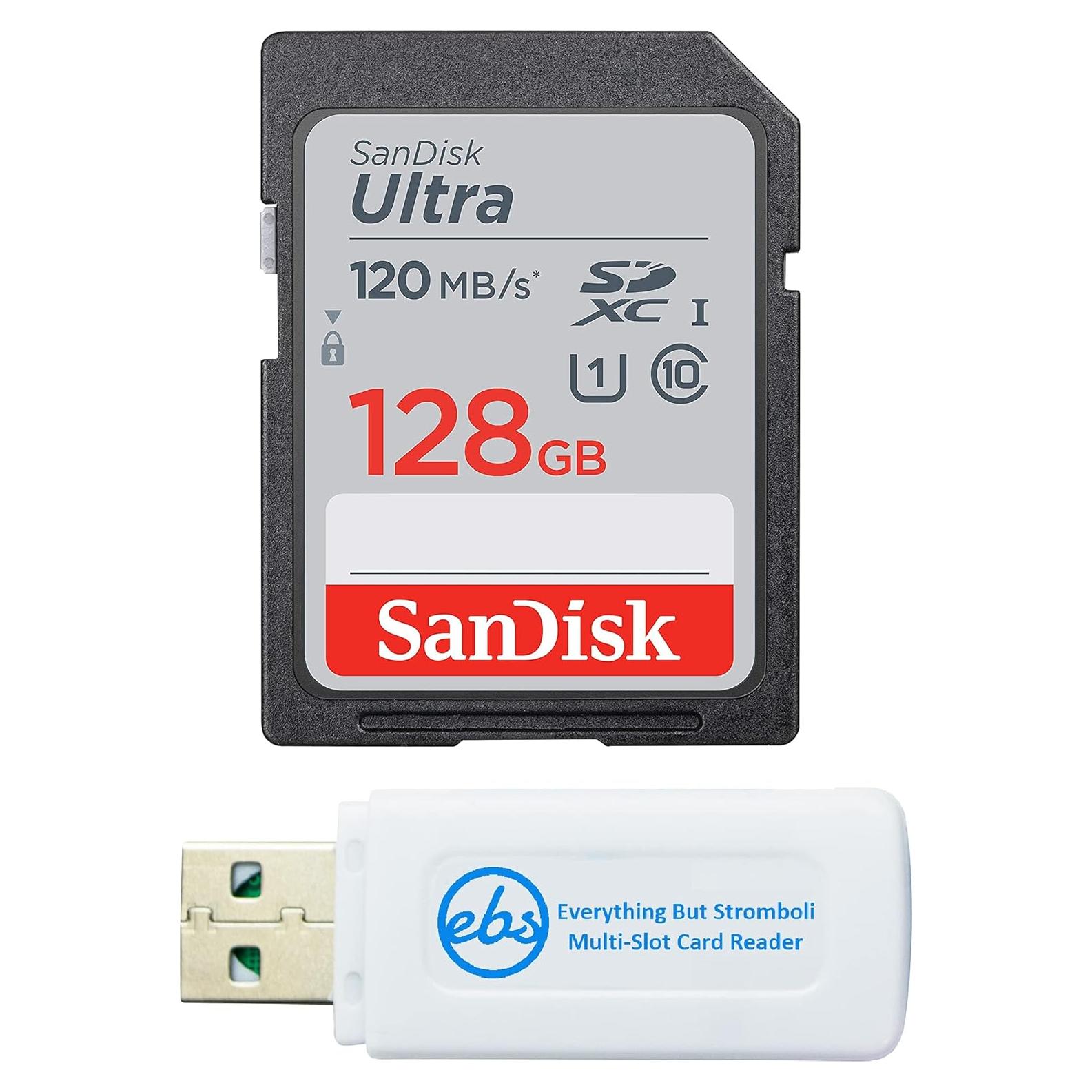 Tarjeta de Memoria SanDisk 128GB SDXC UHS-I + Lector