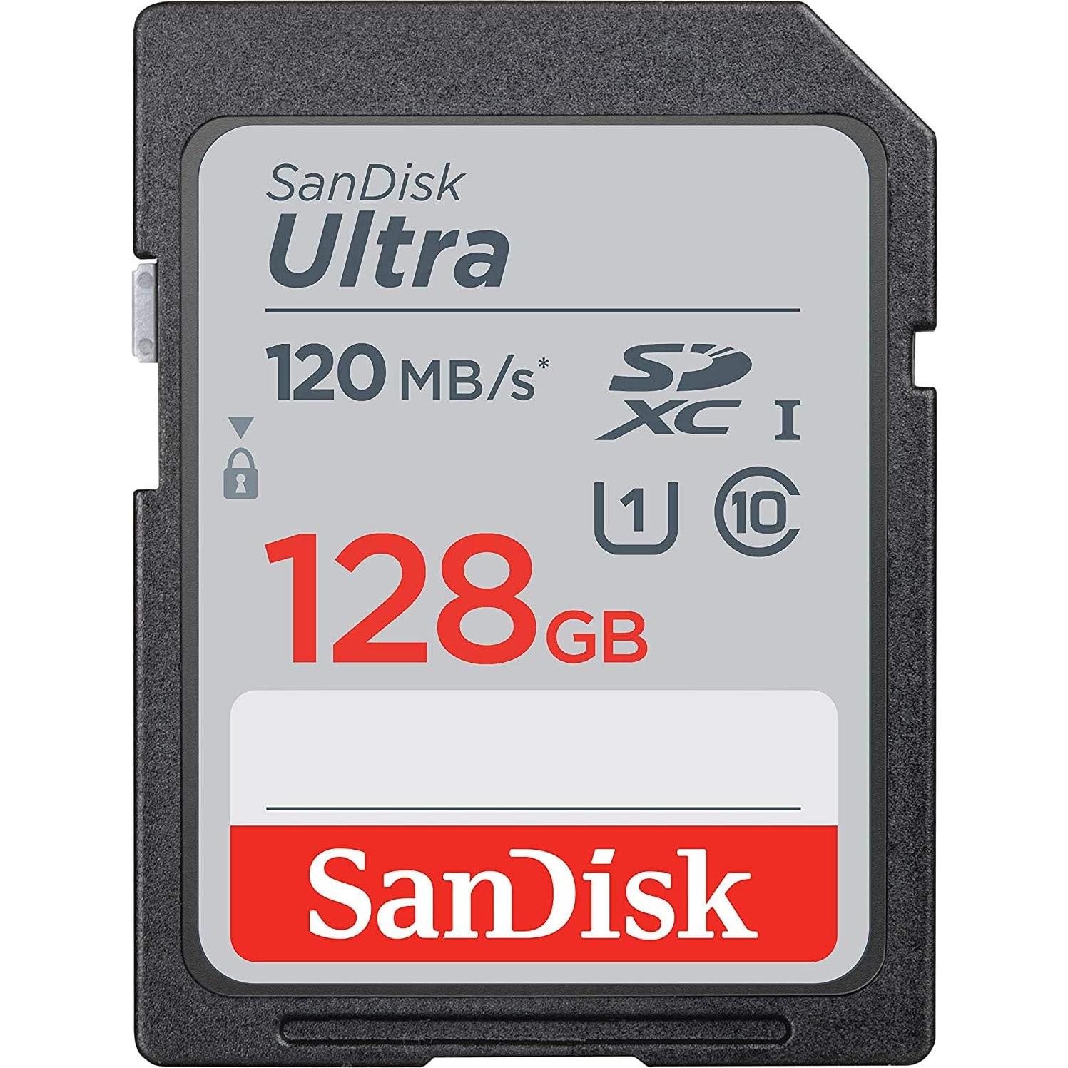 Tarjeta de Memoria SanDisk 128GB SDXC UHS-I + Lector