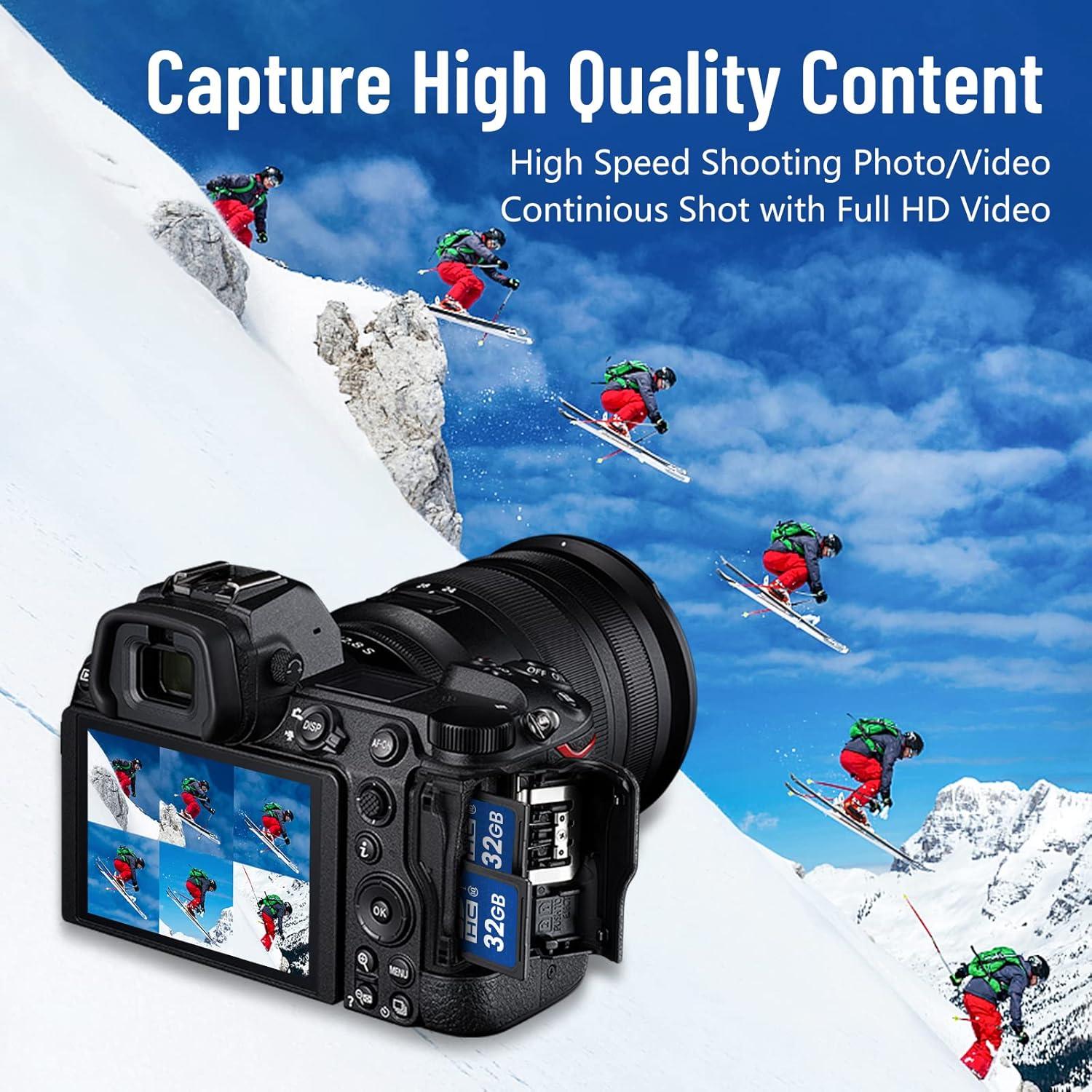 Tarjeta SD 32GB elecacc UHS-I Clase 10 Alta Velocidad 2 Pcs