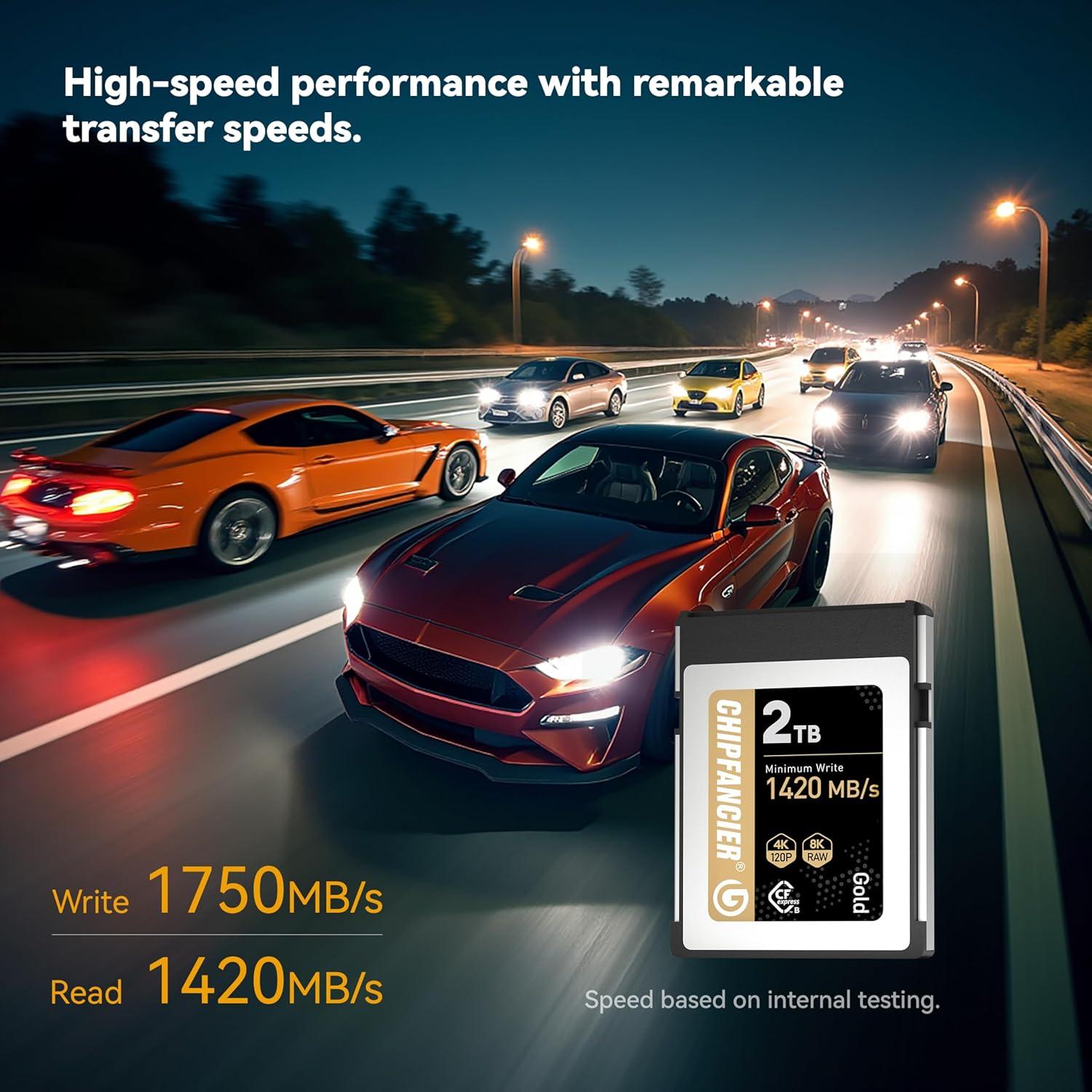 Tarjeta de Memoria CFexpress 2.0 Tipo B 512GB CHIPFANCIER