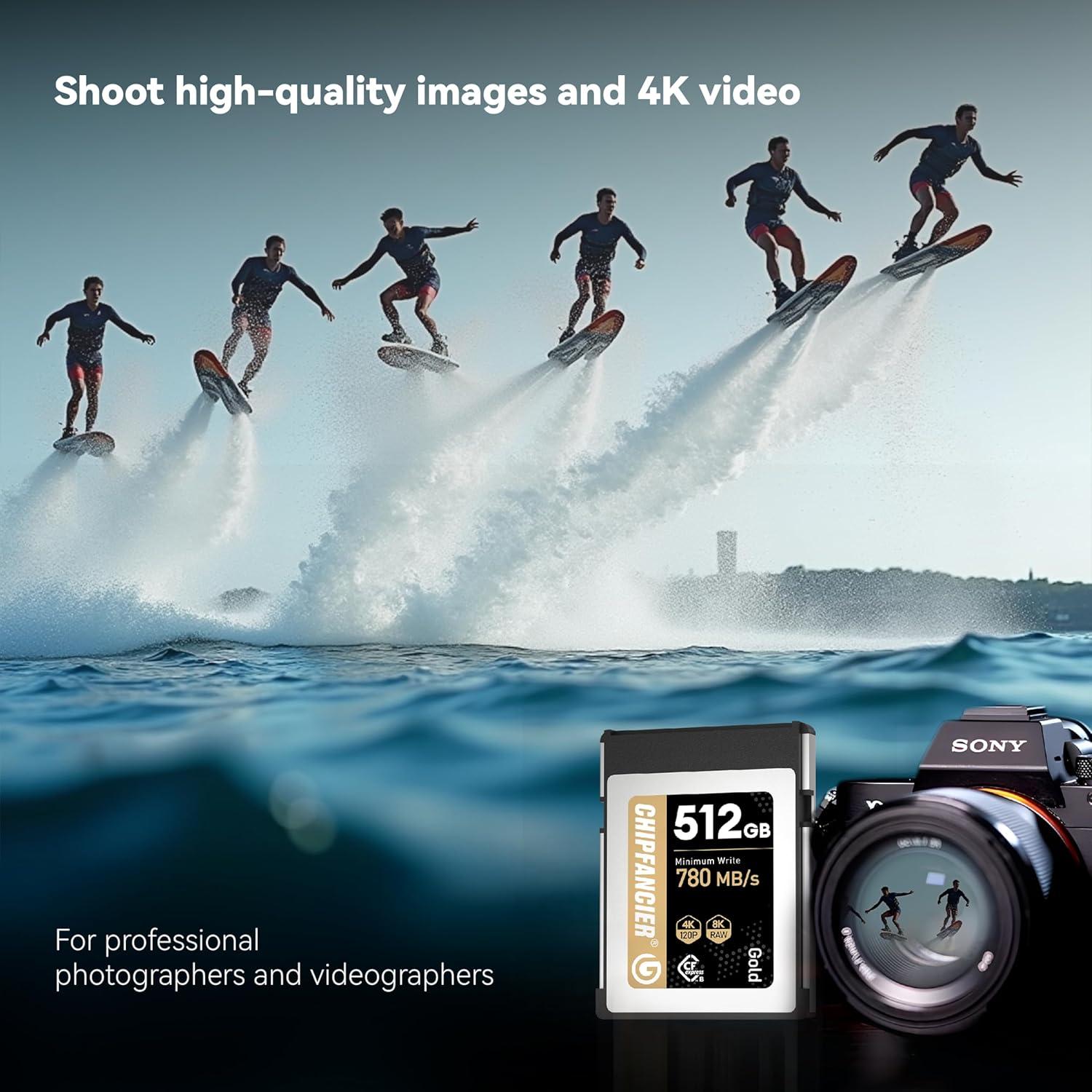 Tarjeta de Memoria CFexpress 2.0 Tipo B 512GB CHIPFANCIER