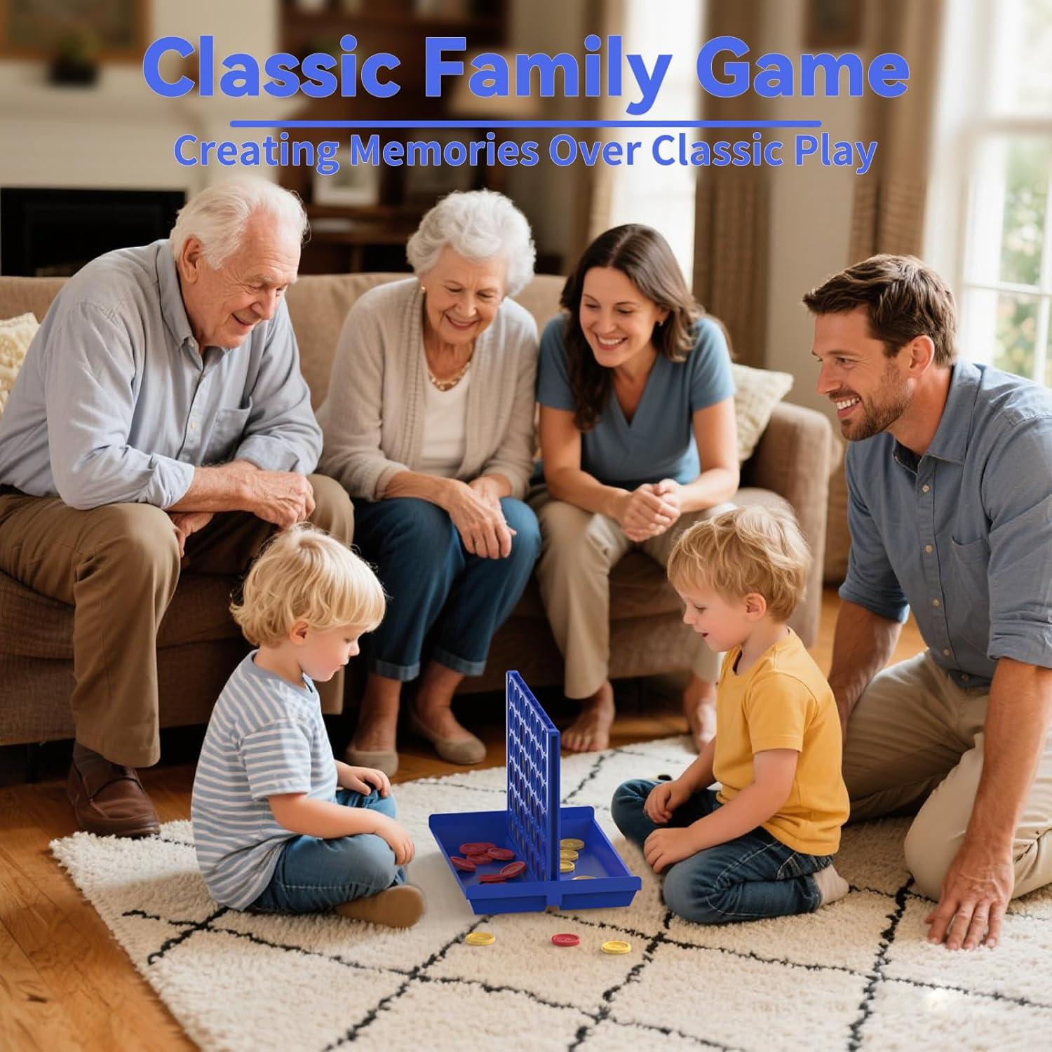 Juego de Mesa Pup Go 4 en Línea Grande para 2 Jugadores