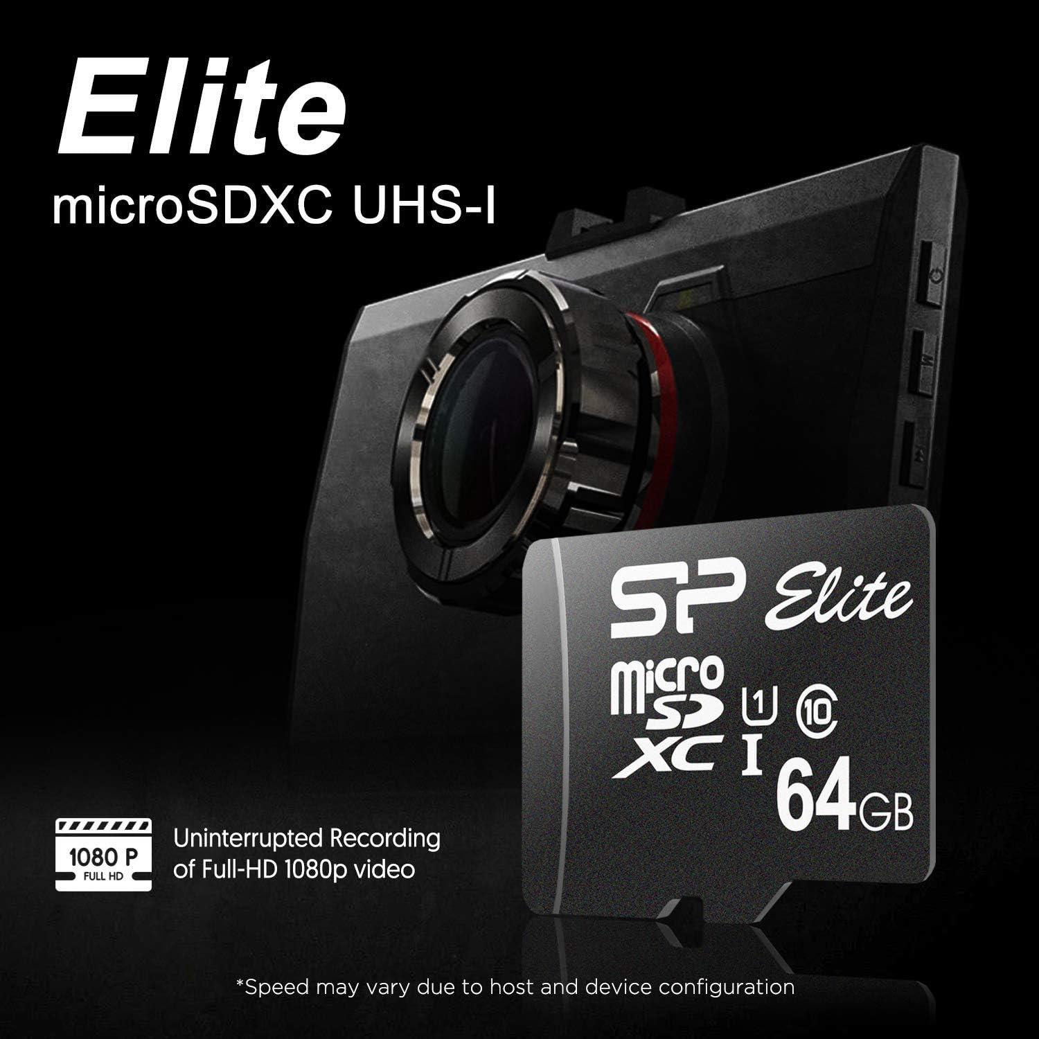 Silicon Power Elite 64GB microSDXC 2-Pack con Adaptador
