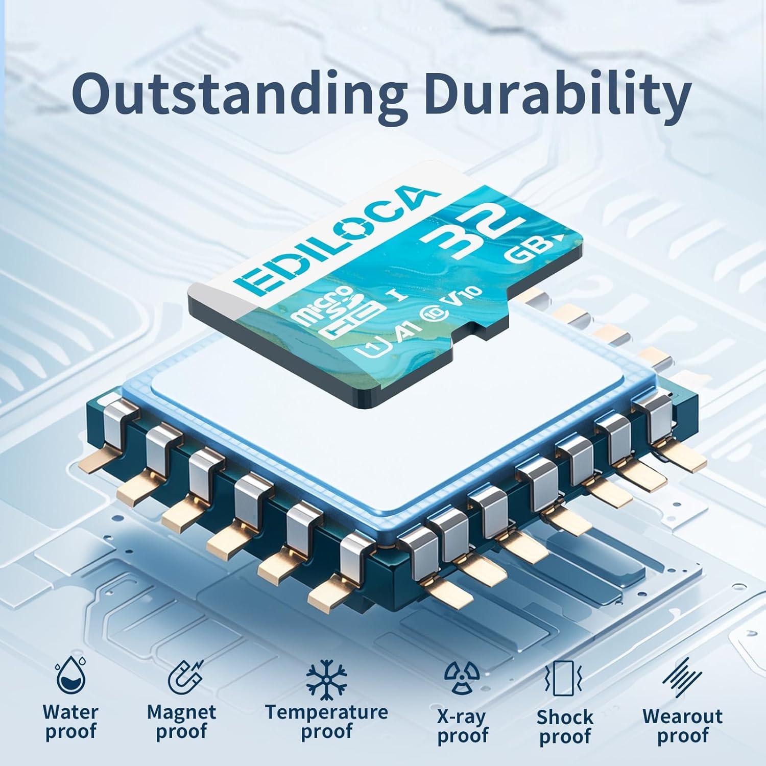 Tarjeta Micro SD 32GB PHISON UHS-I 90MB/s Adaptador SD