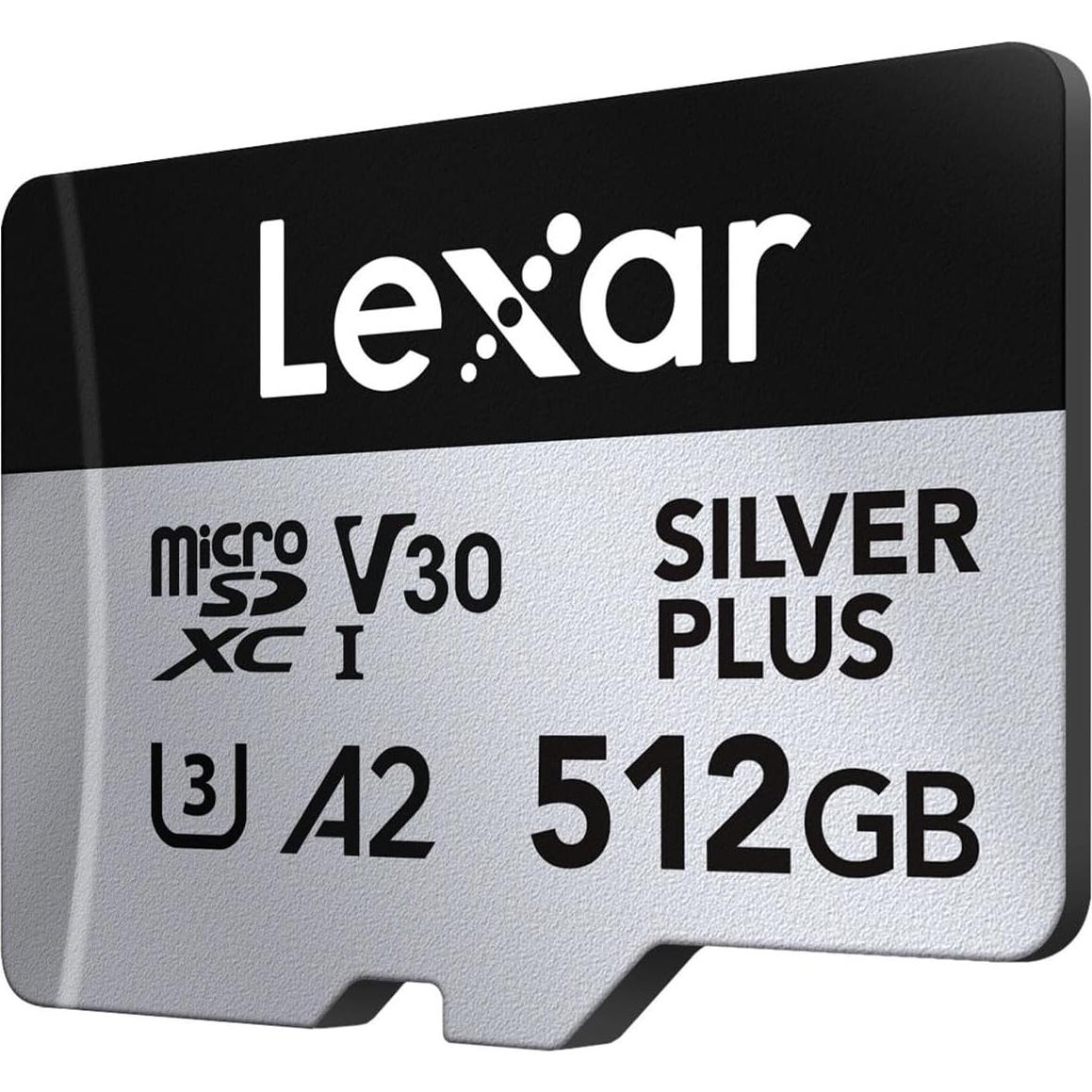 Tarjeta Micro SD Lexar 512GB Profesional Plata Plus UHS-I