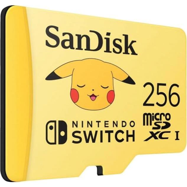 Tarjeta microSDXC SanDisk 256GB Pikachu para Nintendo Switch