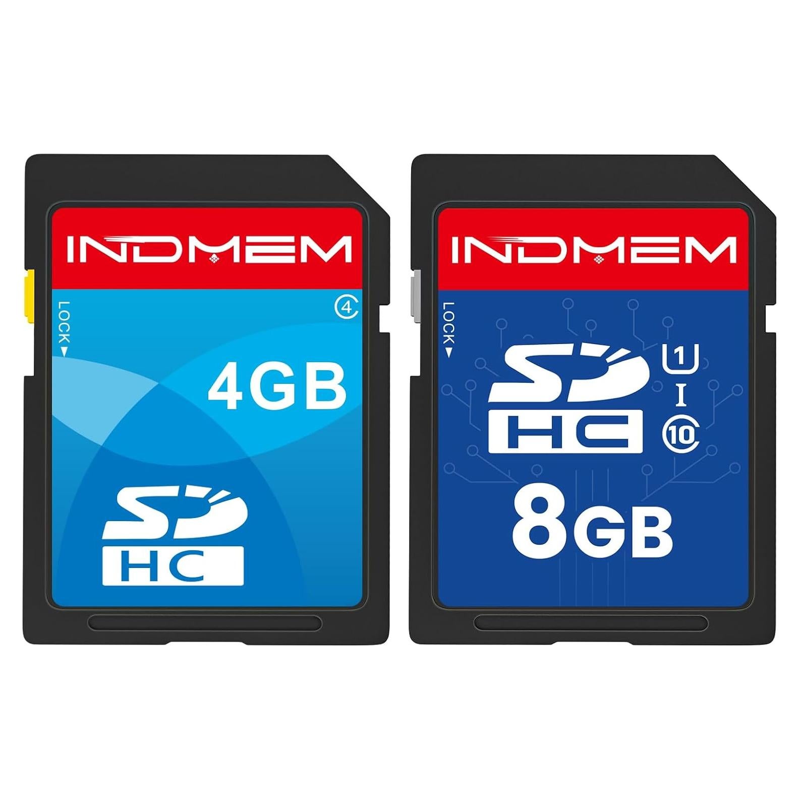 Tarjeta SDHC 4GB + 8GB INDMEM UHS-I U1 Alta Velocidad