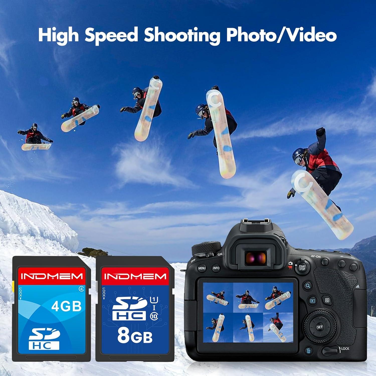 Tarjeta SDHC 4GB + 8GB INDMEM UHS-I U1 Alta Velocidad