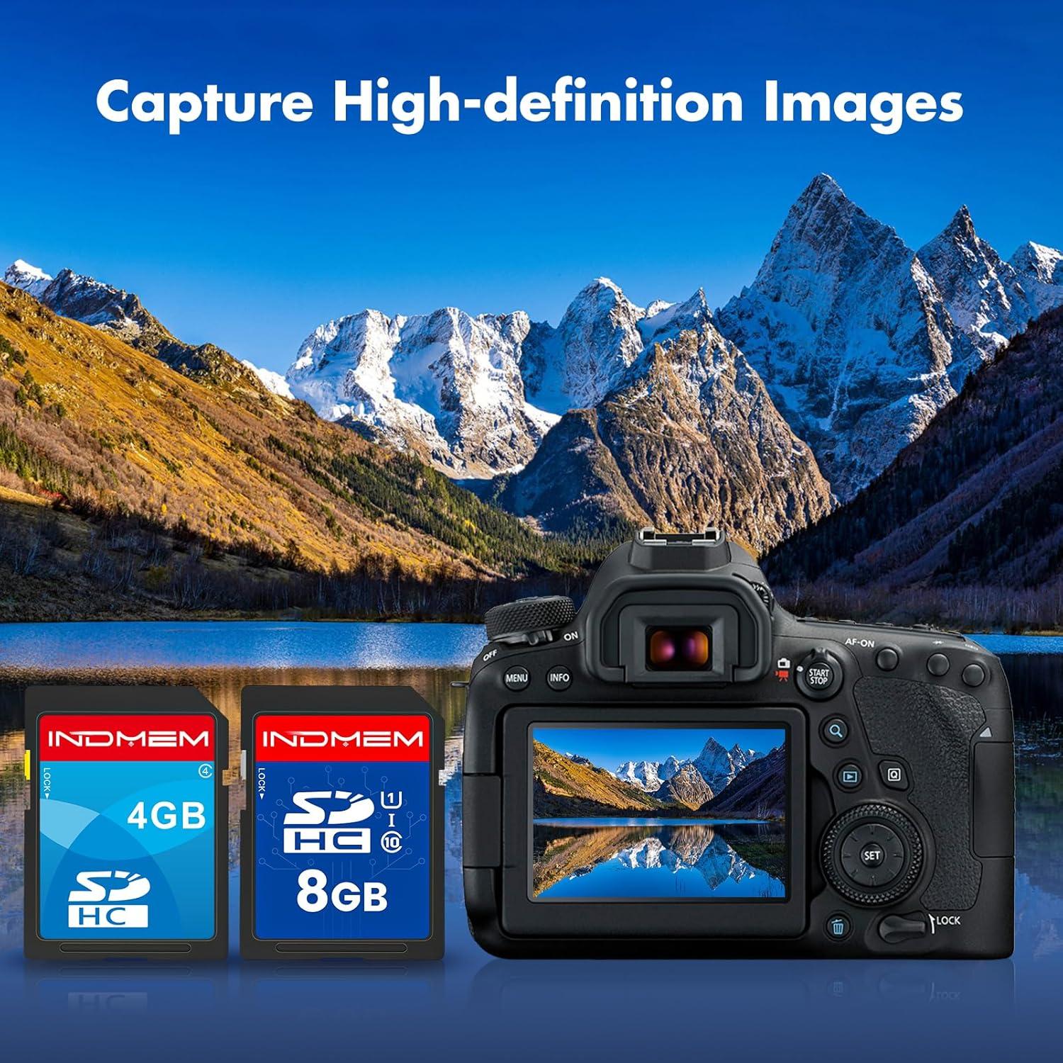 Tarjeta SDHC 4GB + 8GB INDMEM UHS-I U1 Alta Velocidad