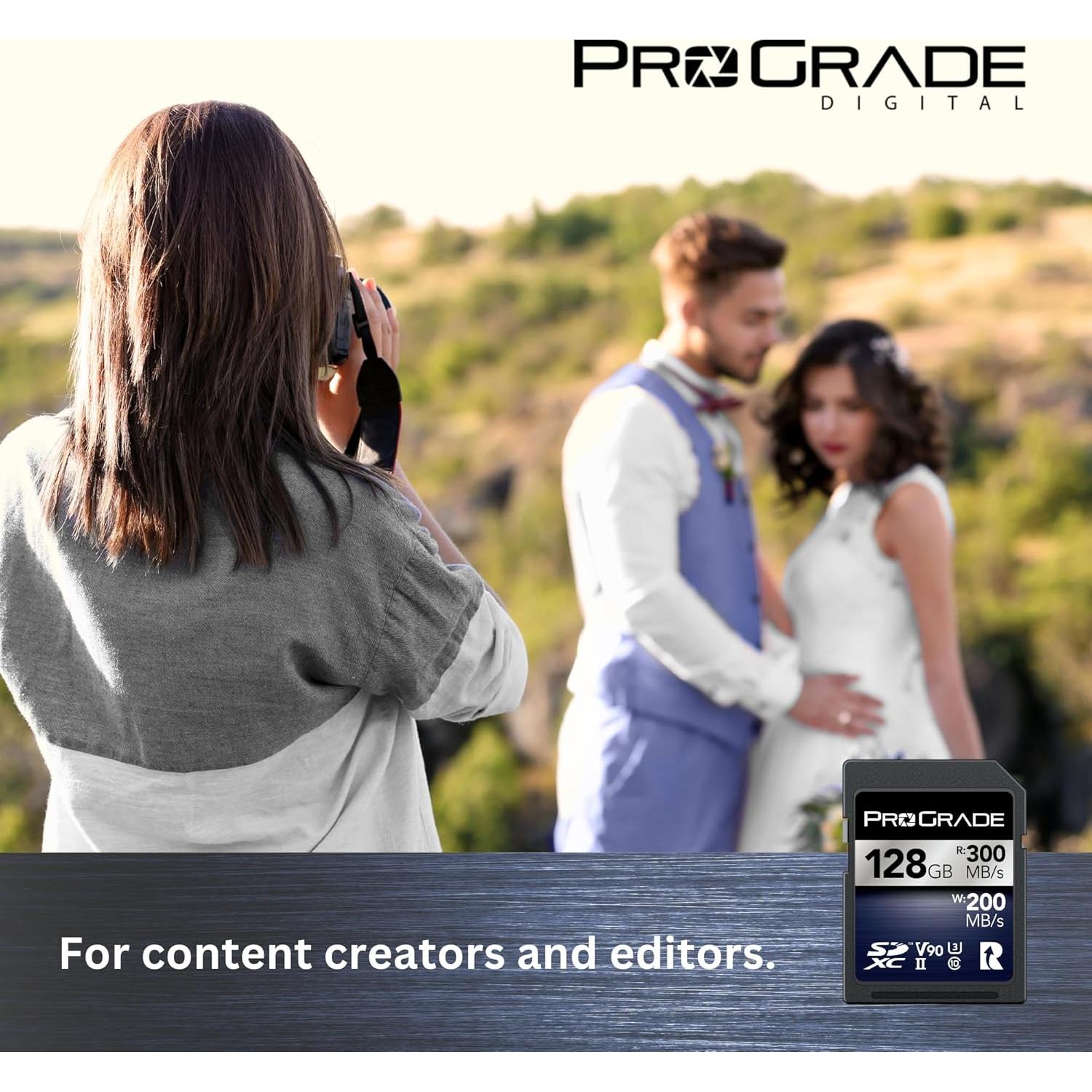 Tarjeta de Memoria ProGrade Digital SDXC 128GB UHS-II V90