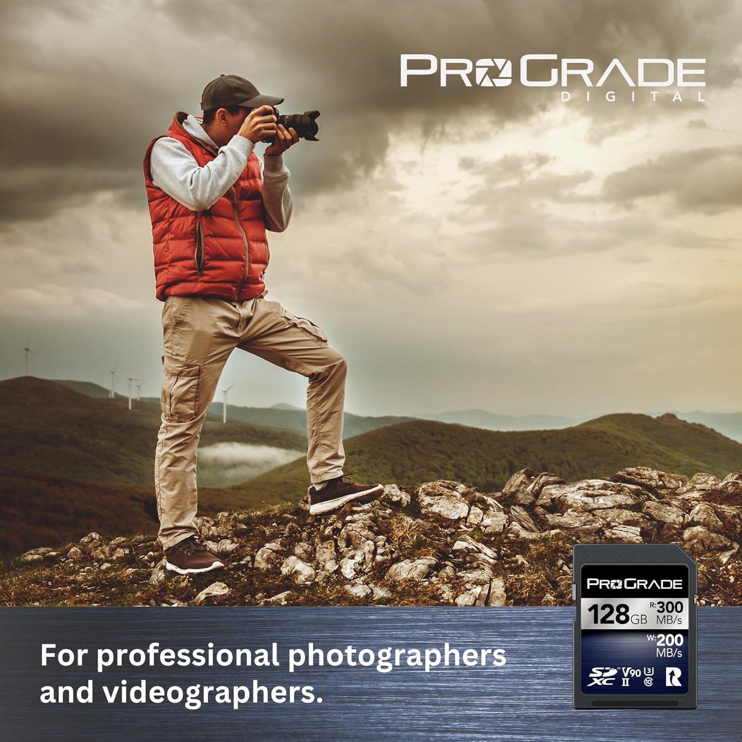 Tarjeta de Memoria ProGrade Digital SDXC 128GB UHS-II V90