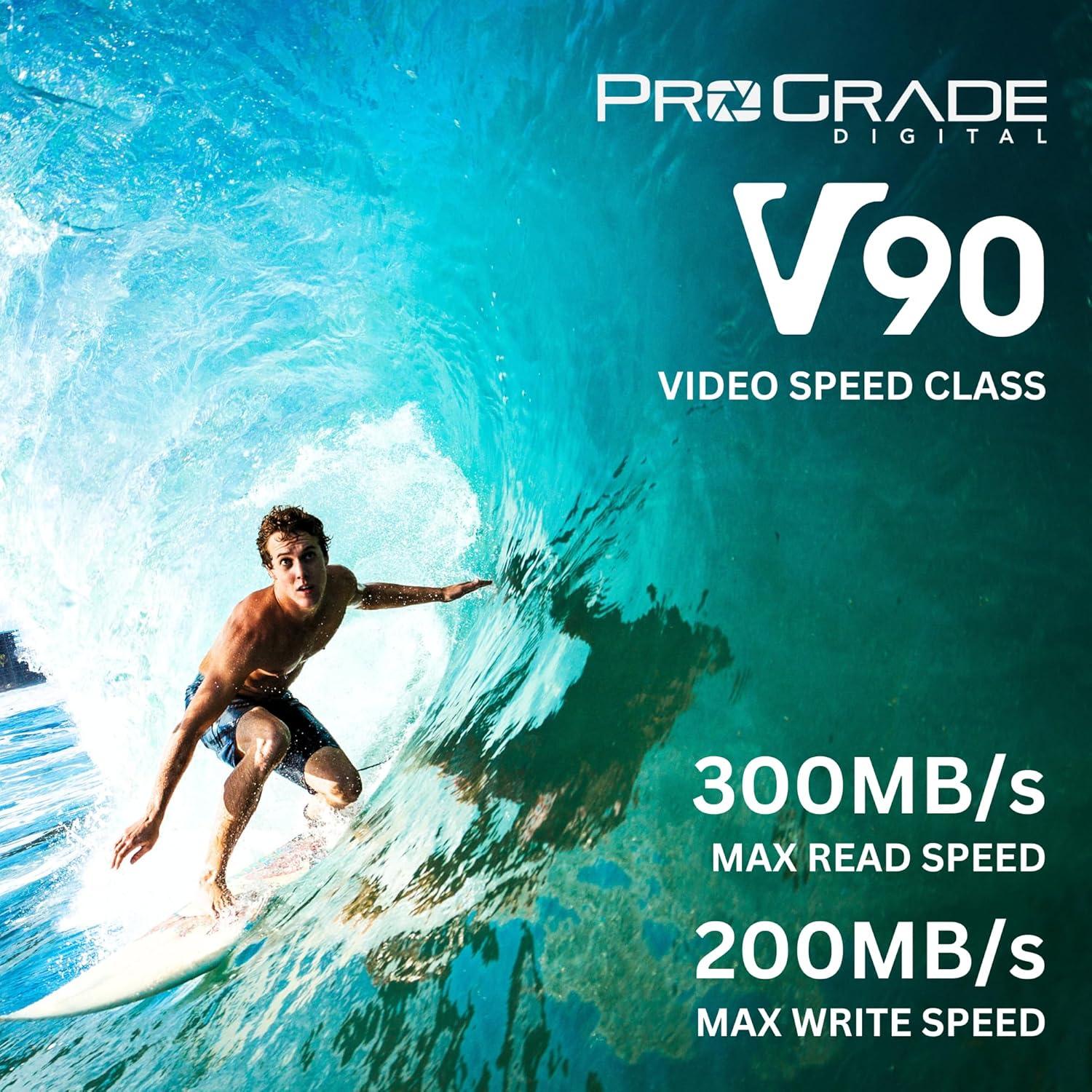 Tarjeta de Memoria ProGrade Digital SDXC 128GB UHS-II V90