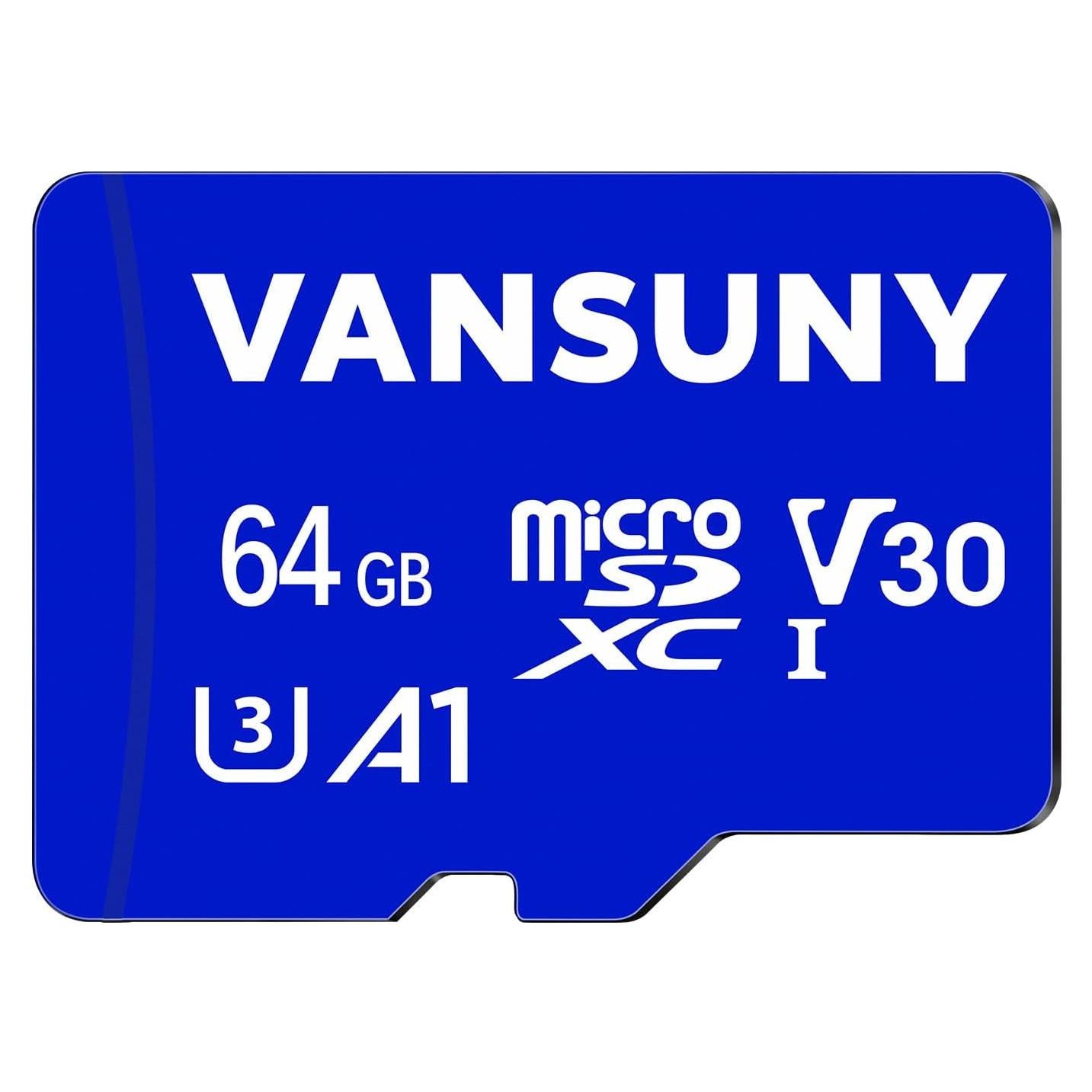 Tarjeta Micro SD 64GB Vansuny UHS-I V30 A1 para 4K