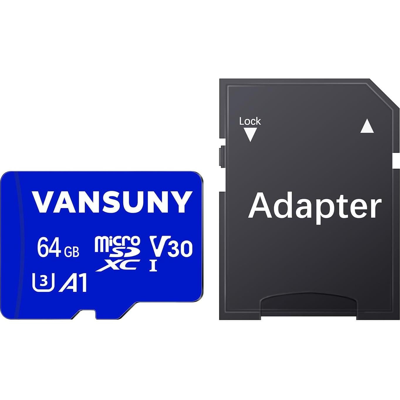 Tarjeta Micro SD 64GB Vansuny UHS-I V30 A1 para 4K