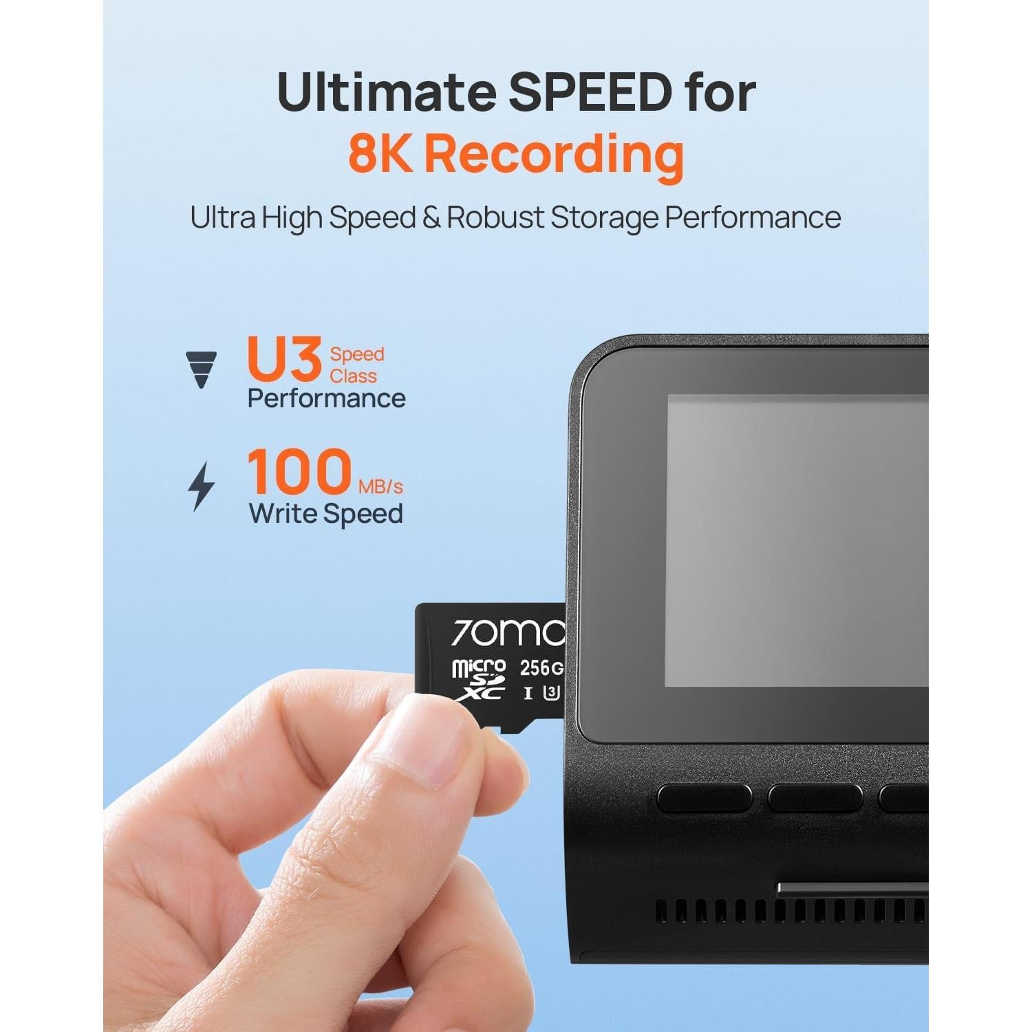 Tarjeta Micro SD 70mai 64GB UHS-I V30 100MB/s a Prueba de Agua