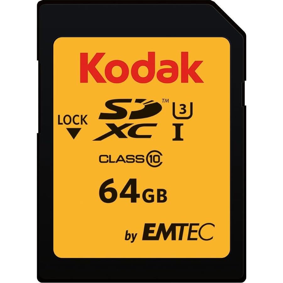 Tarjeta SDXC Kodak 64GB UHS-I U3 V30 Ultra 95MB/s
