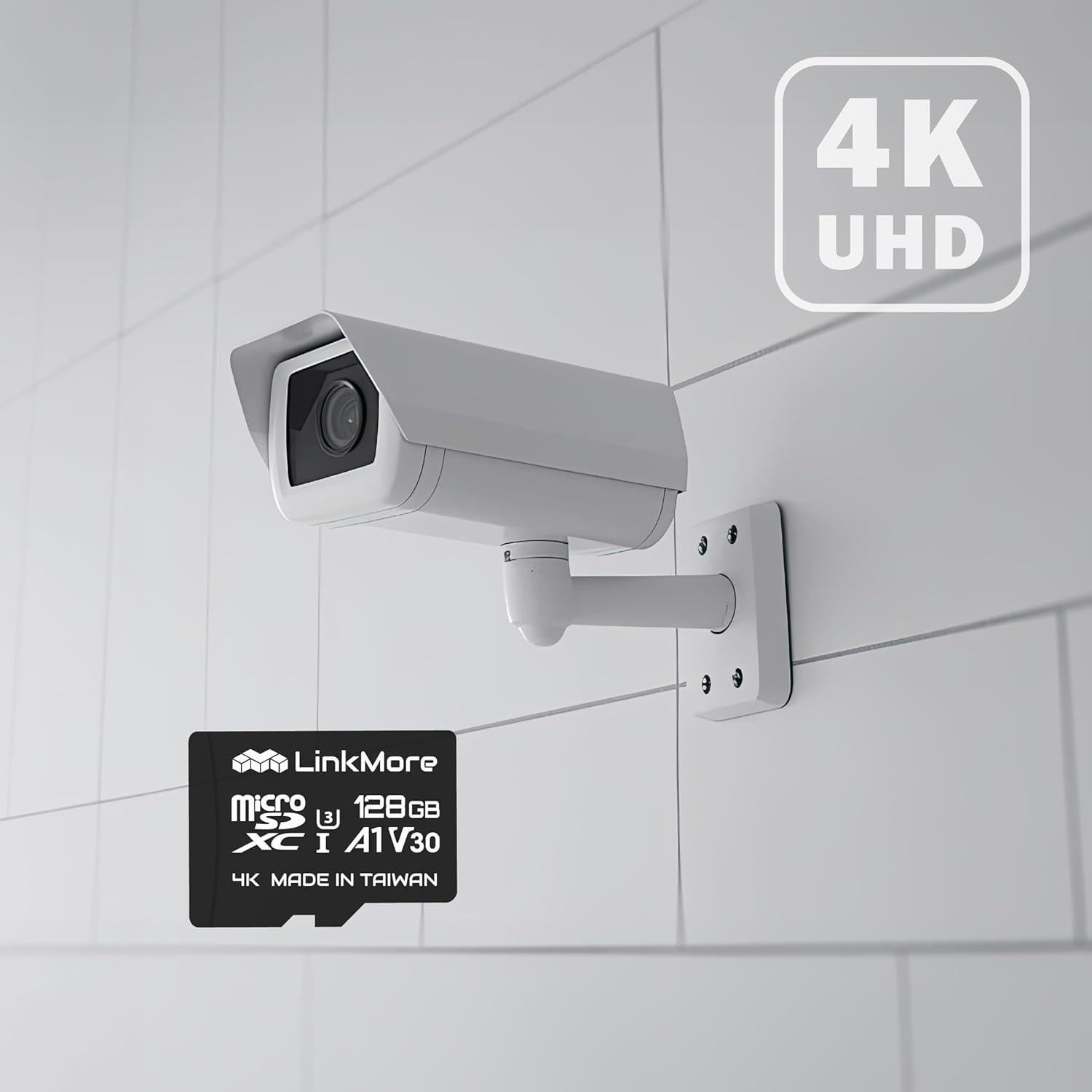 Tarjeta Micro SDXC LinkMore 128GB A1 UHS-I U3 V30 Clase 10