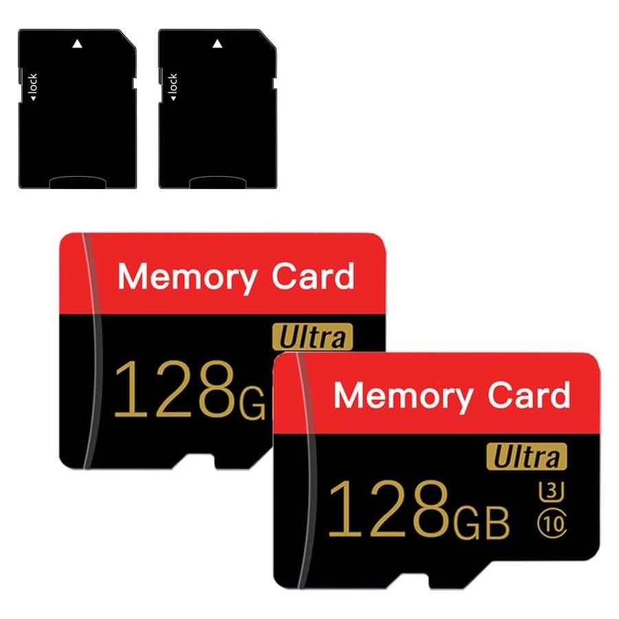 Paquete Doble de 2 Tarjetas Micro SD 128GB ESHAKHARE C10 U3