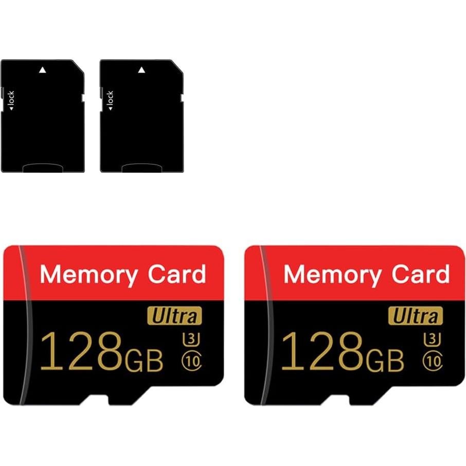 Paquete Doble de 2 Tarjetas Micro SD 128GB ESHAKHARE C10 U3