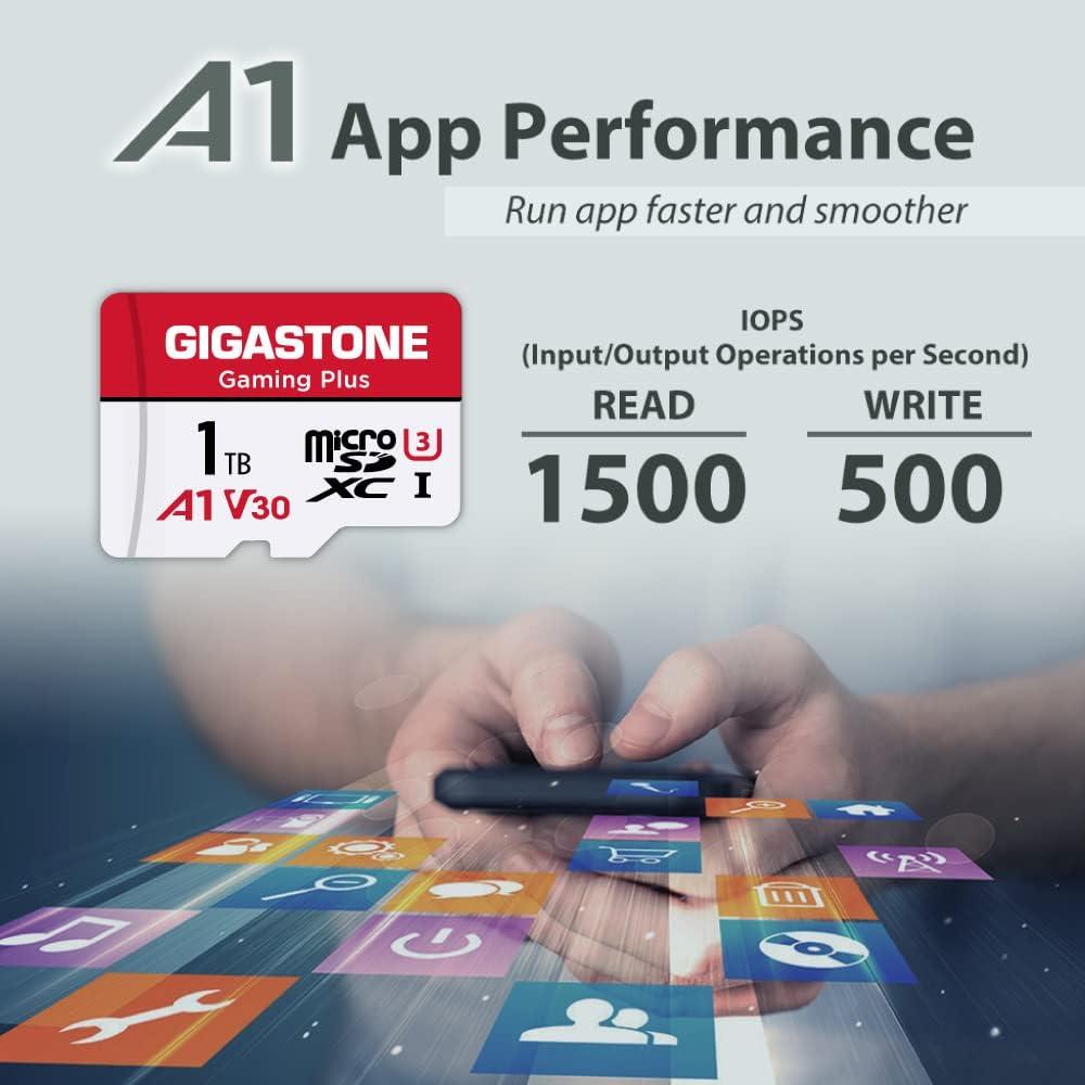 Tarjeta de Memoria Gigastone 1TB Gaming Plus MicroSDXC A1 U3
