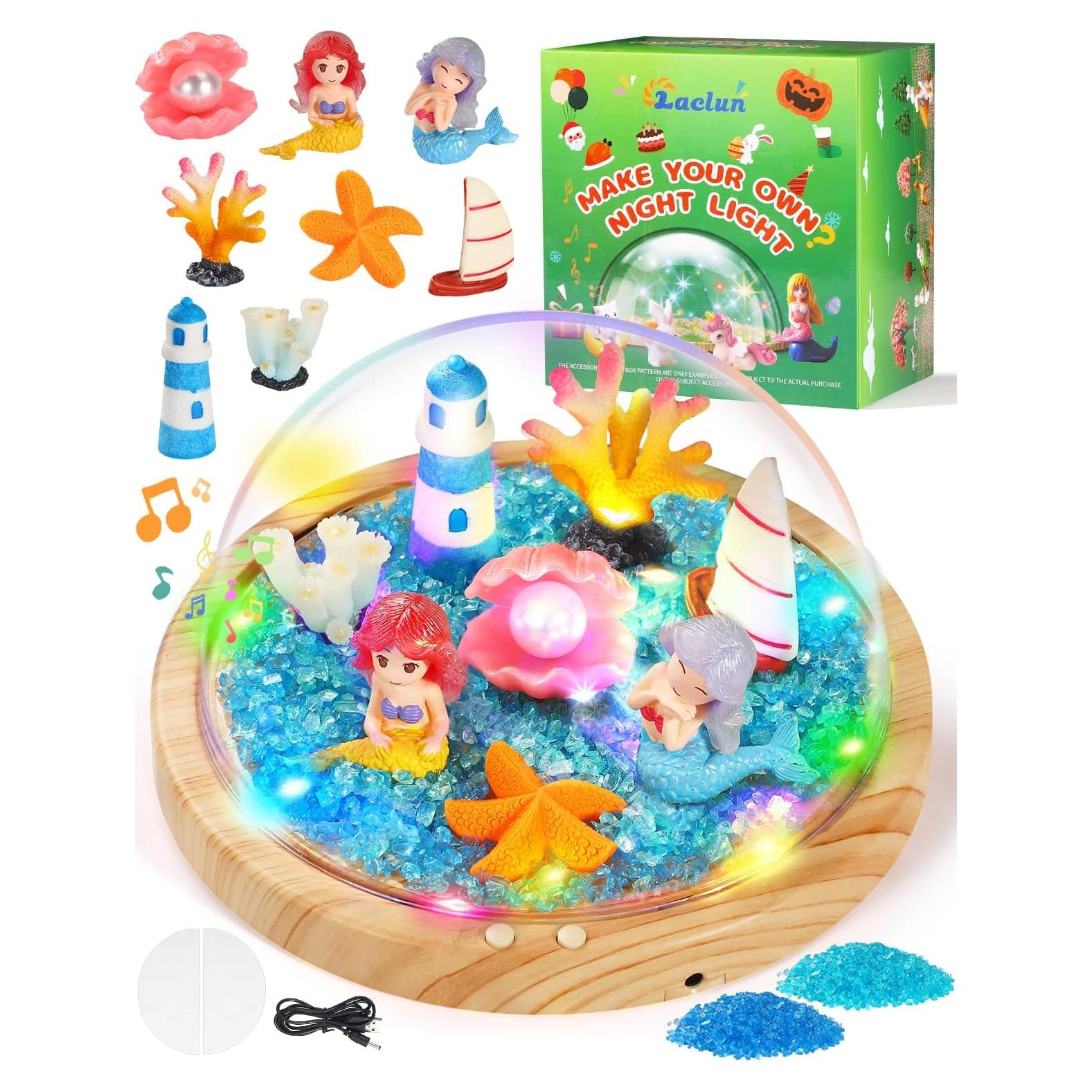 Luz Nocturna Sirena Laclun DIY con Música y Manualidades
