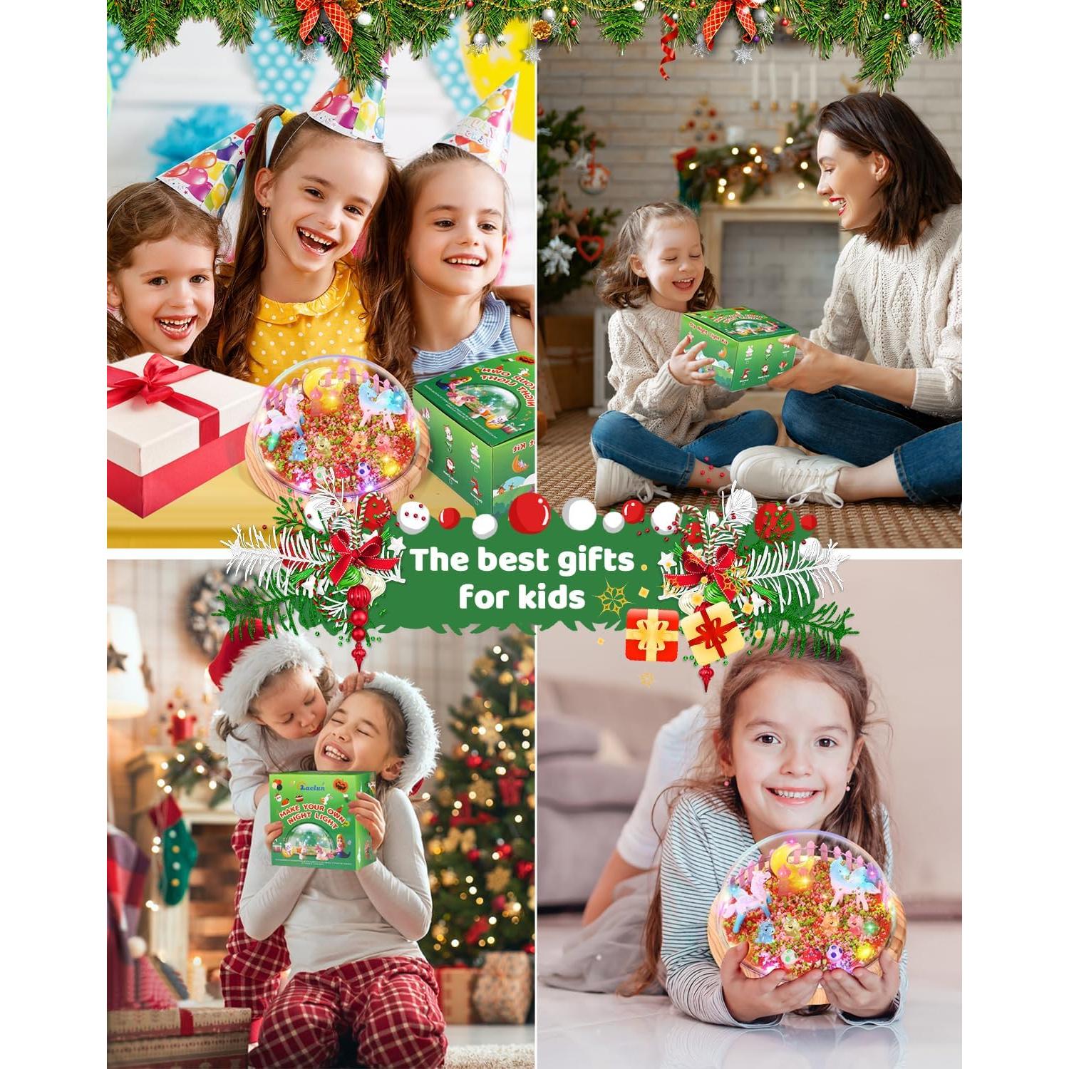 Kit de Luz Nocturna Unicornio Laclun para Niñas 4-12 Años