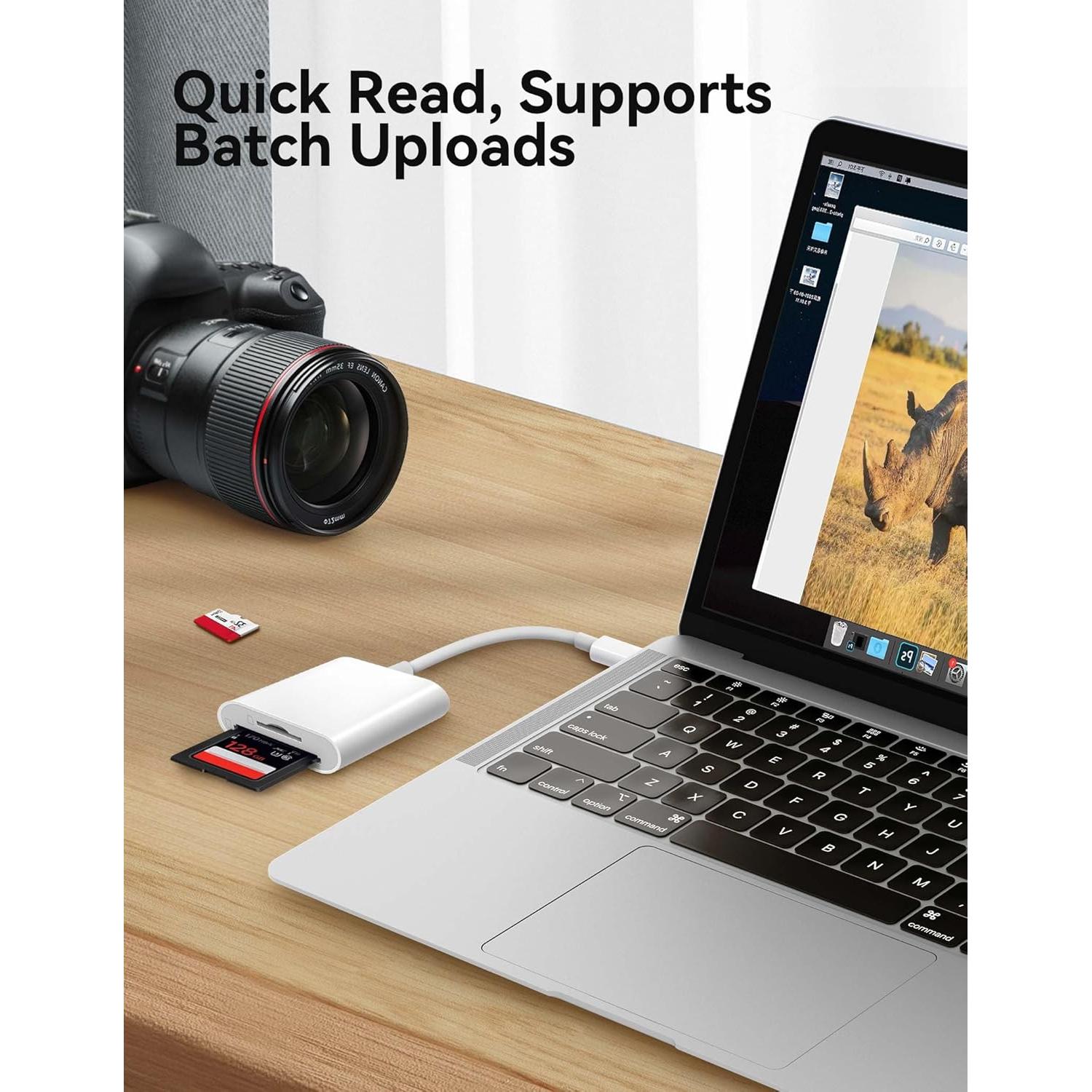 Lector de Tarjetas SD USB C xdgeLoad 2 Ranuras para iPhone 15/16