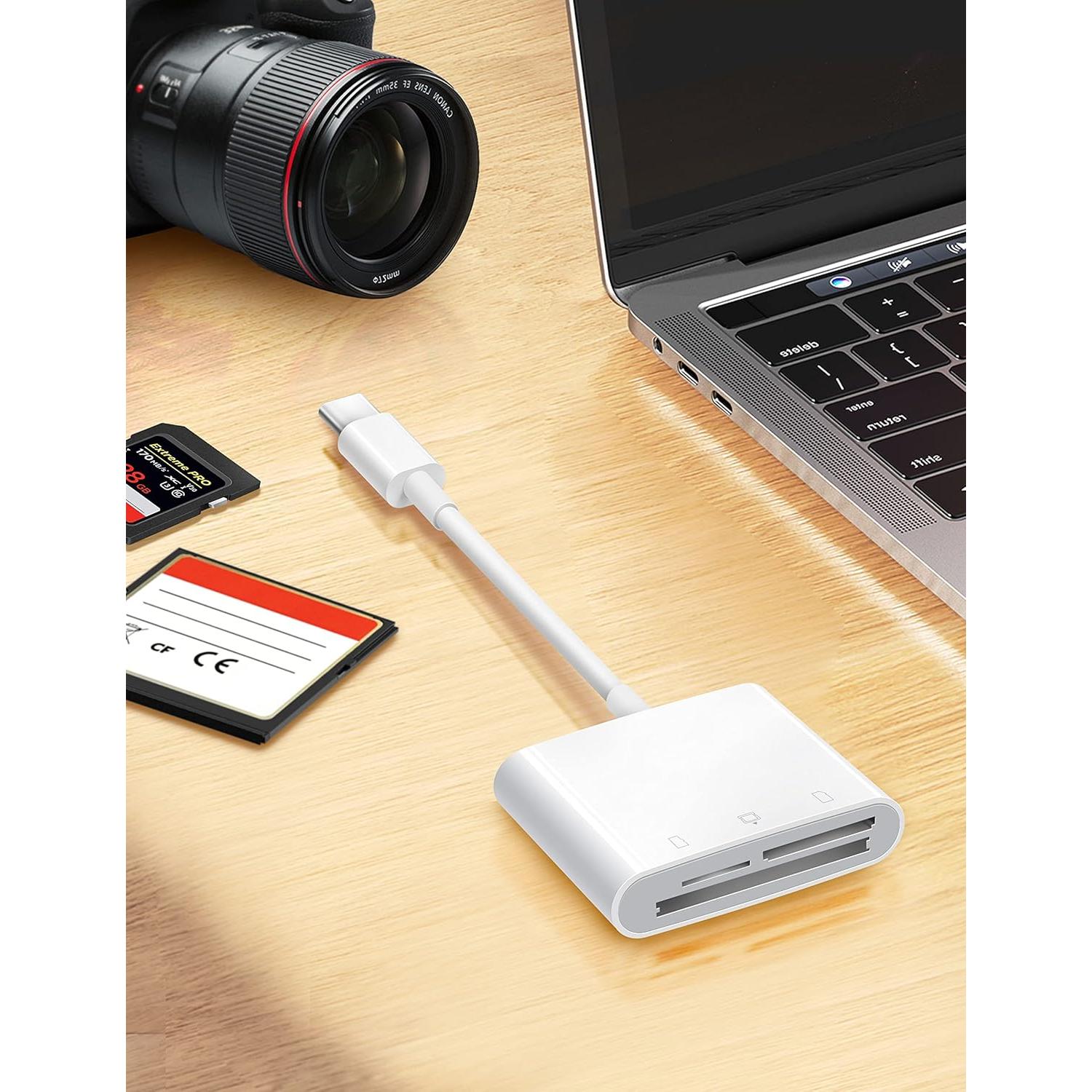 Lector de Tarjetas SD USB C ChiaoPio 3 Puertos para iPhone 15