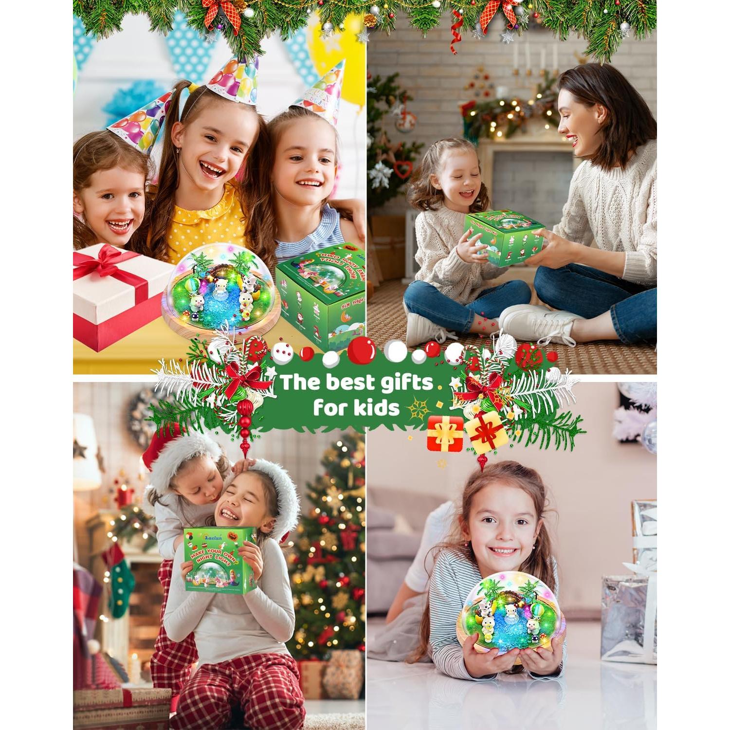 Luz Nocturna Musical DIY Laclun Gato para Niños 3-10 Años