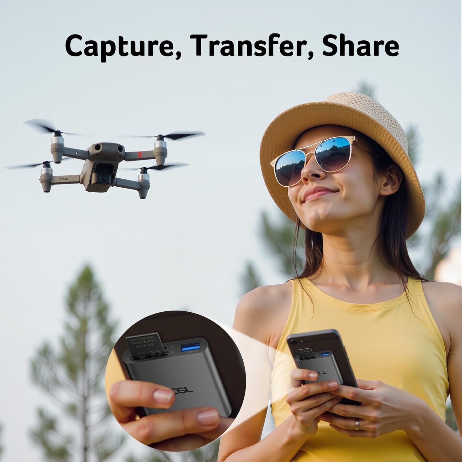 Lector de Tarjetas SD Acer USB C 3 en 1 con USB 3.0