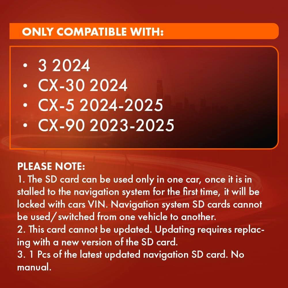 Tarjeta SD Navegación Mejorada 2025 Mazda CX-30/CX-5/CX-90