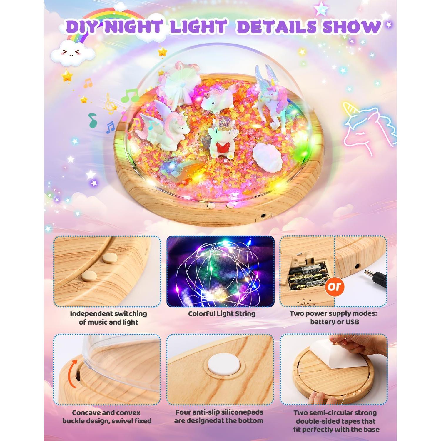 Luz Nocturna Unicornio Laclun DIY con Música y Manualidades