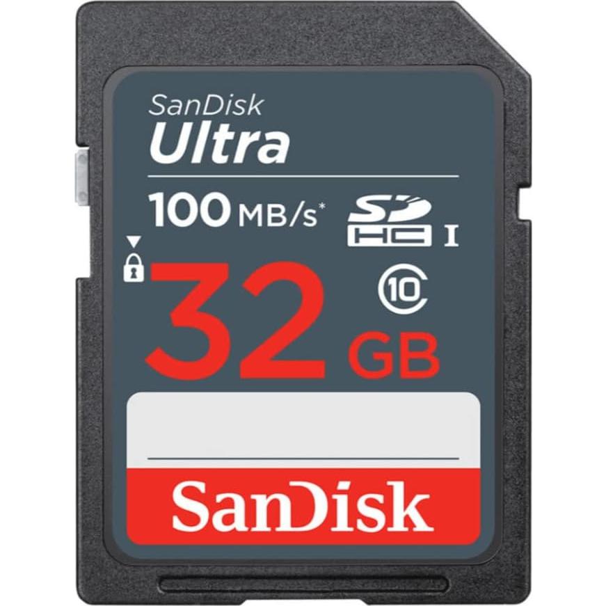 Paquete de 20 Tarjetas SanDisk 32GB Ultra SDHC UHS-I + Lector USB