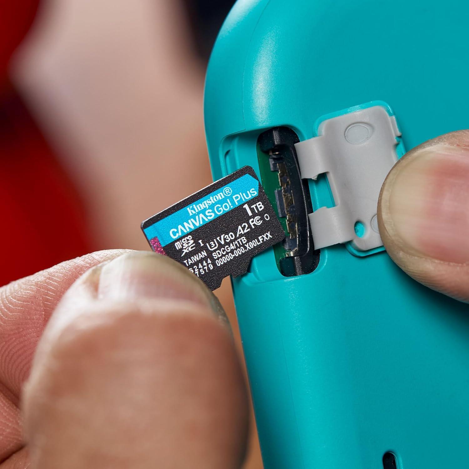 Tarjeta microSD Kingston Canvas Go Plus 256GB | 200MB/s | UHS-I U3 V30 A2