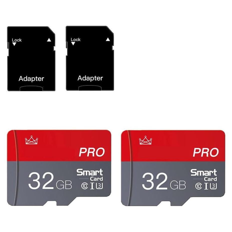 Tarjeta Micro SD 32GB ZHSWEN Clase 10 Alta Velocidad 2-Pack