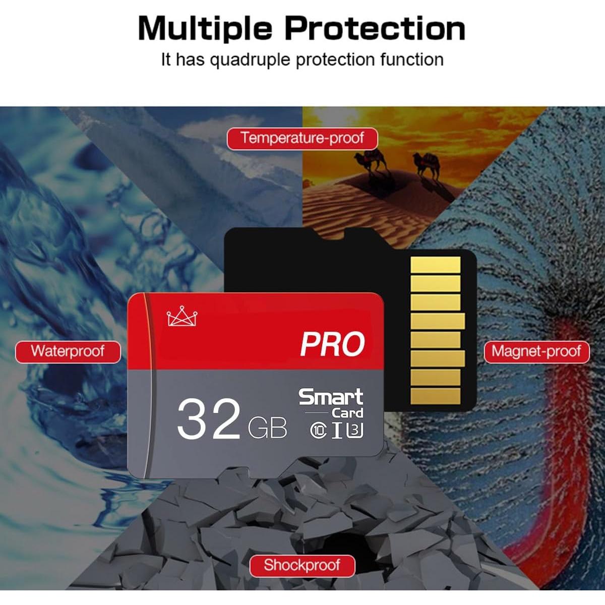 Tarjeta Micro SD 32GB ZHSWEN Clase 10 Alta Velocidad 2-Pack