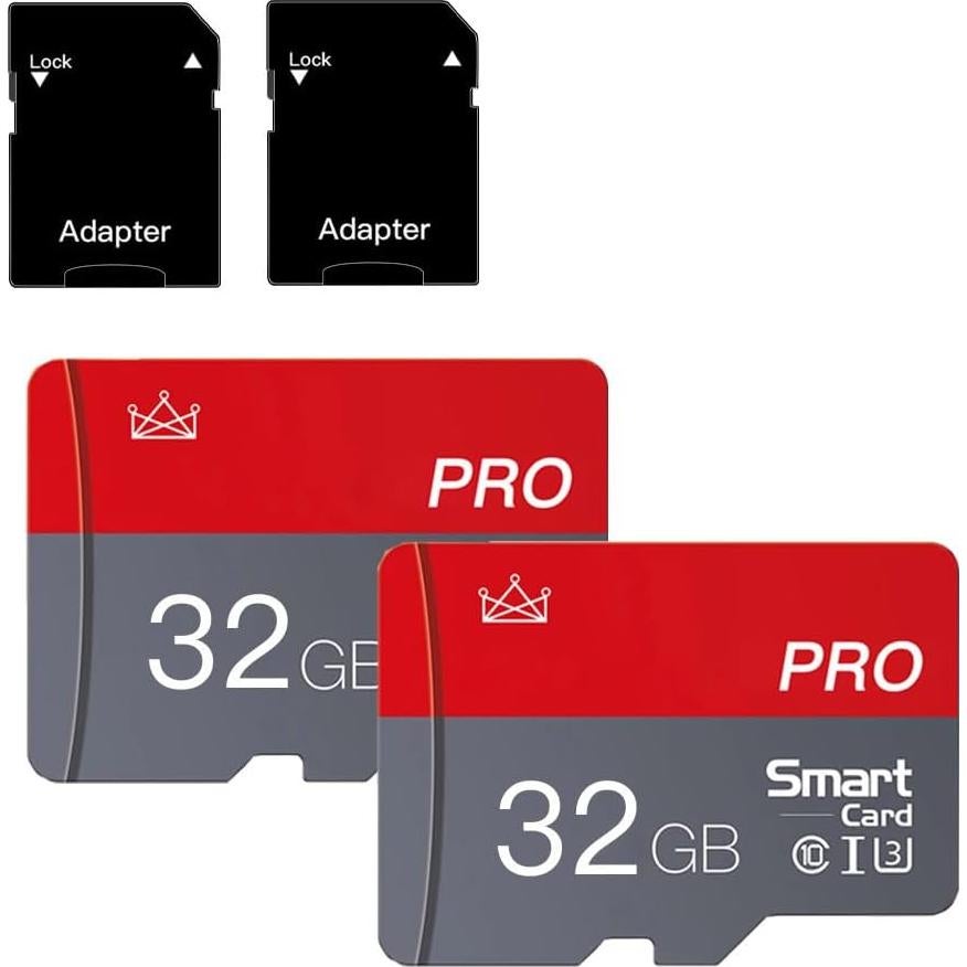 Tarjeta Micro SD 32GB ZHSWEN Clase 10 Alta Velocidad 2-Pack