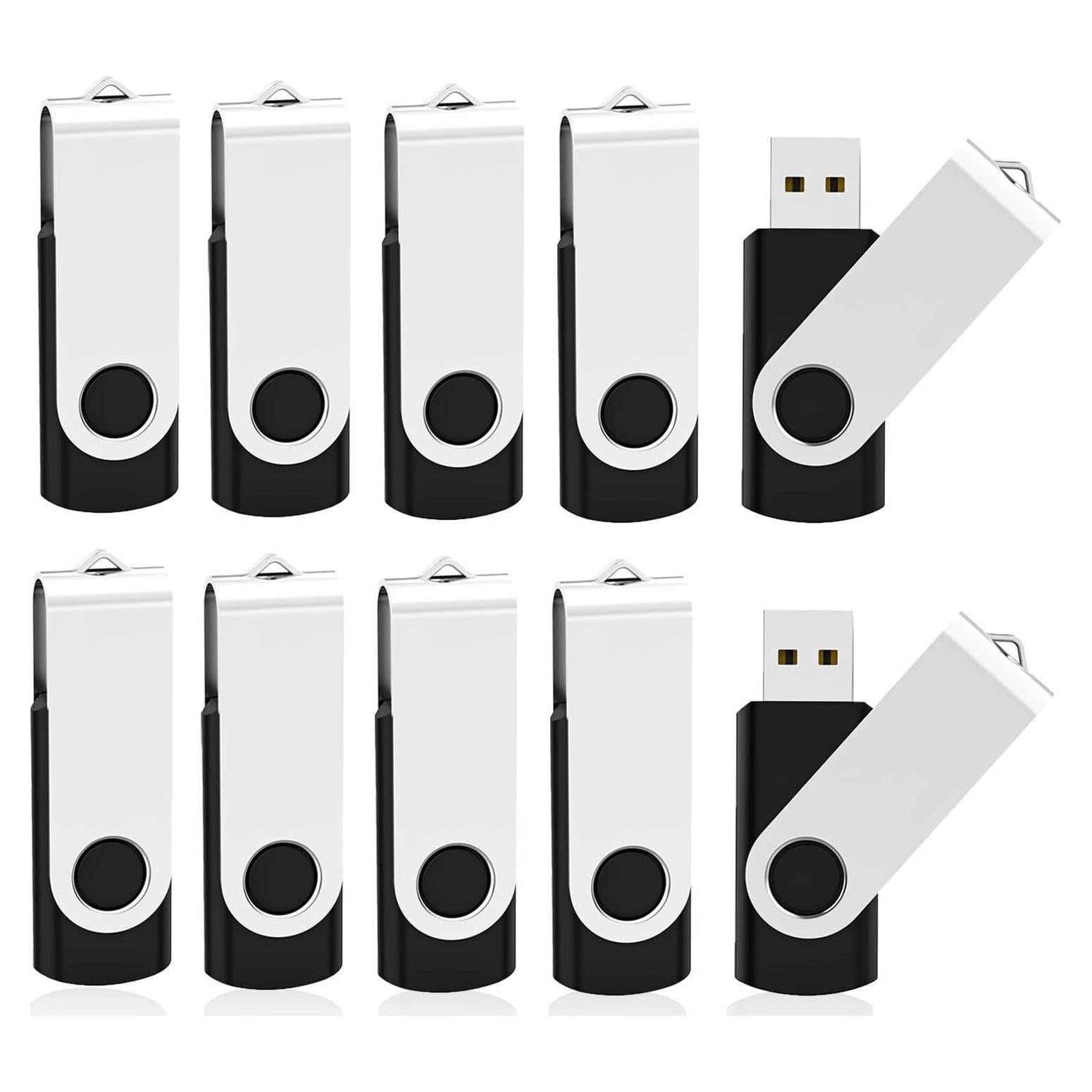 Paquete de 10 USB 2.0 KOOTION 16GB Negro - Memoria Flash