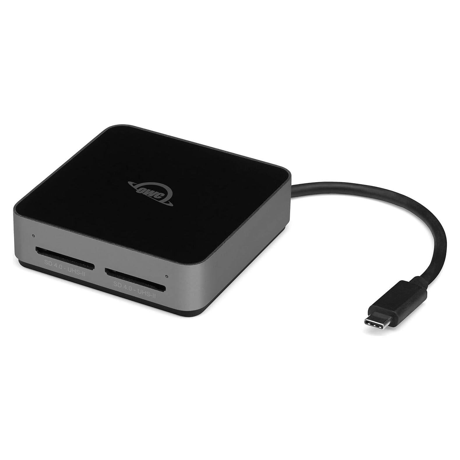 Lector de tarjetas SDXC UHS-II OWC Atlas Doble Ranura USB-C