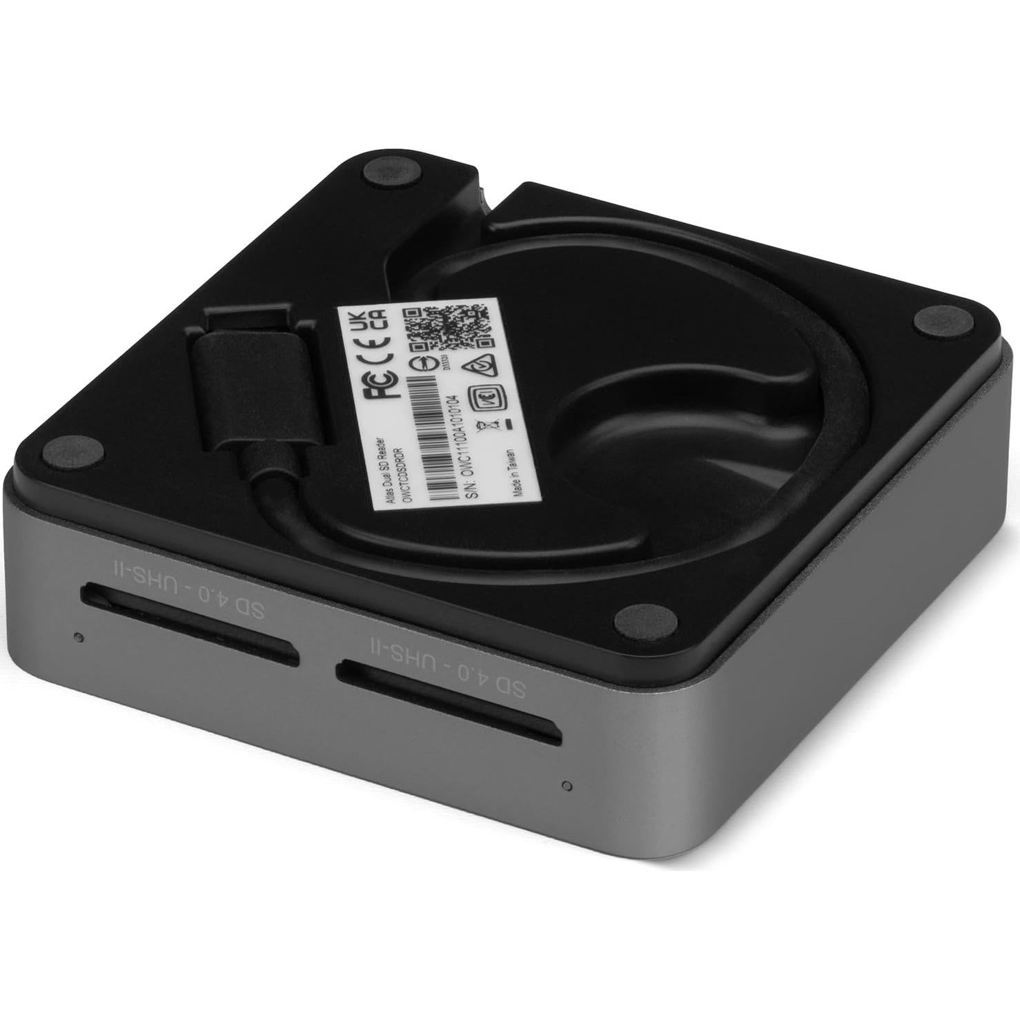 Lector de tarjetas SDXC UHS-II OWC Atlas Doble Ranura USB-C