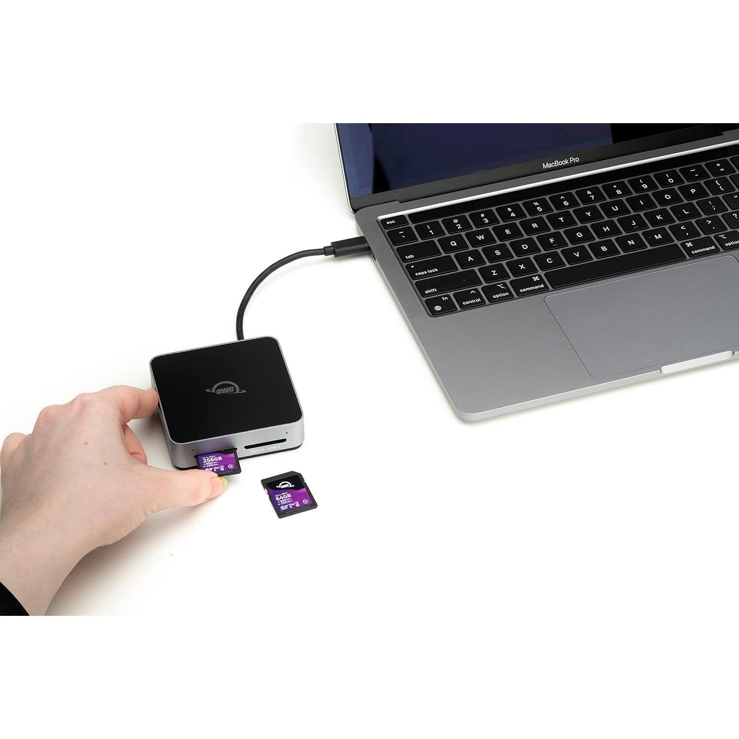 Lector de tarjetas SDXC UHS-II OWC Atlas Doble Ranura USB-C