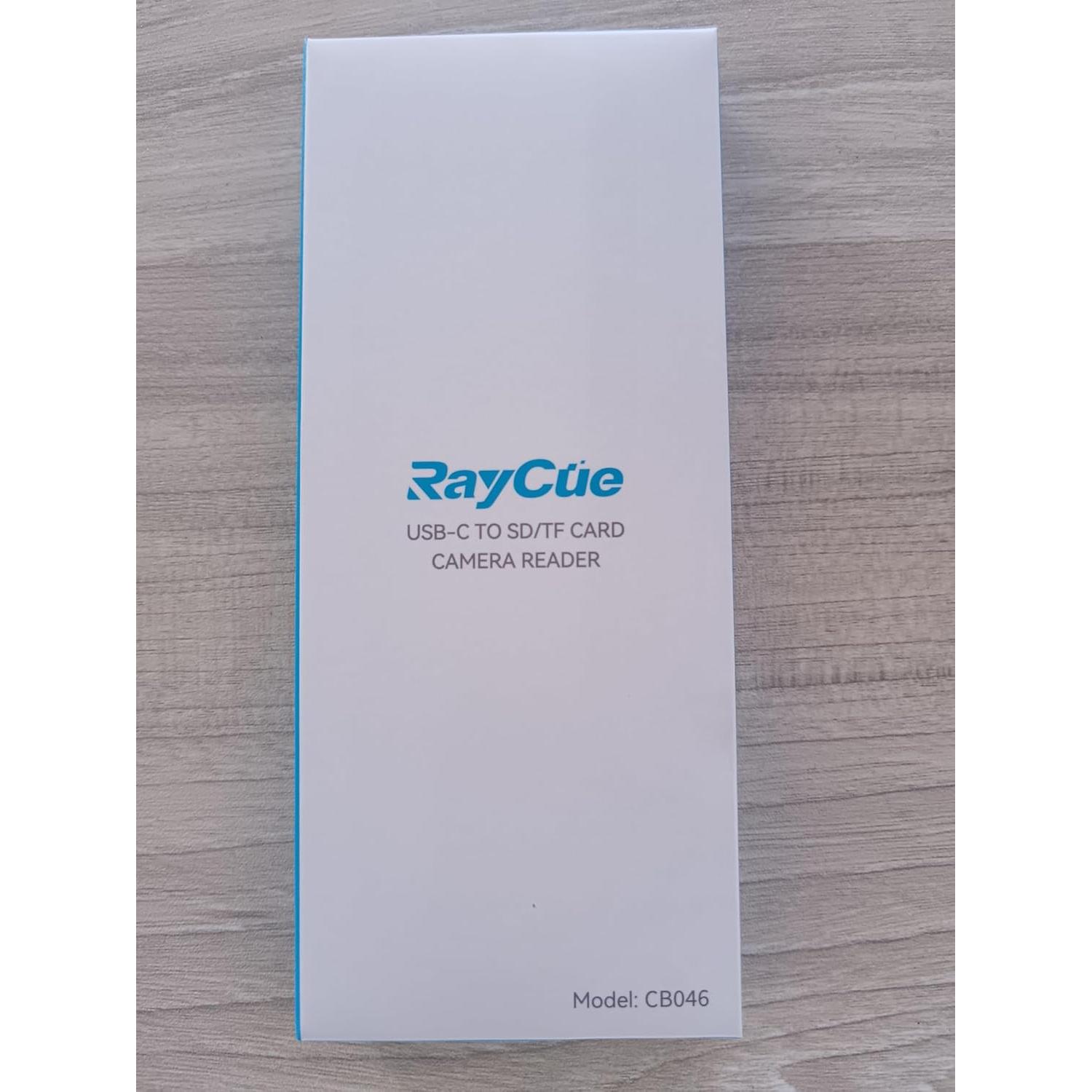 Adaptador Lector de Tarjeta USB C RayCue 3-en-1 Blanco